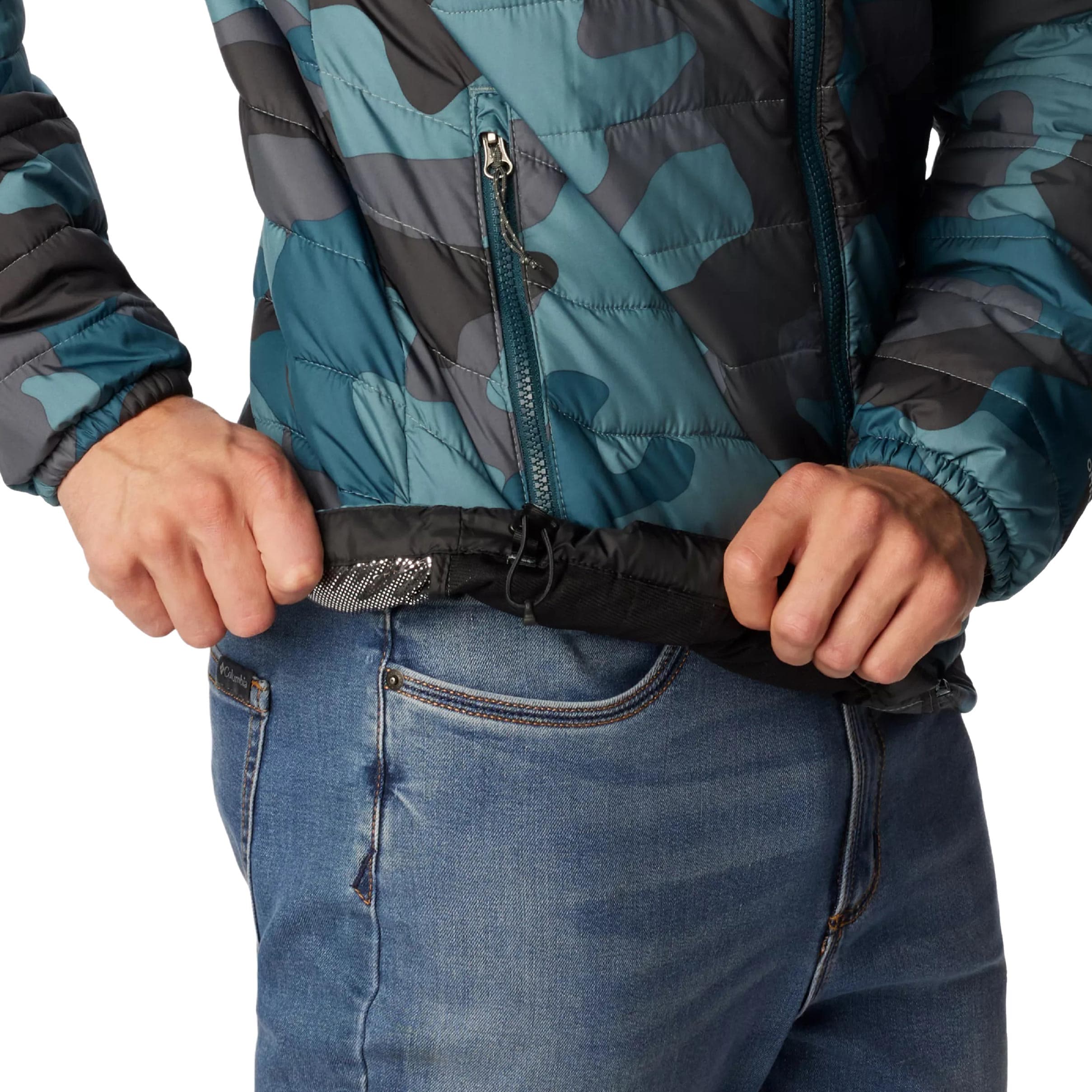 Columbia Powder Lite Hooded Jacket kabát - Metal Mod Camo
