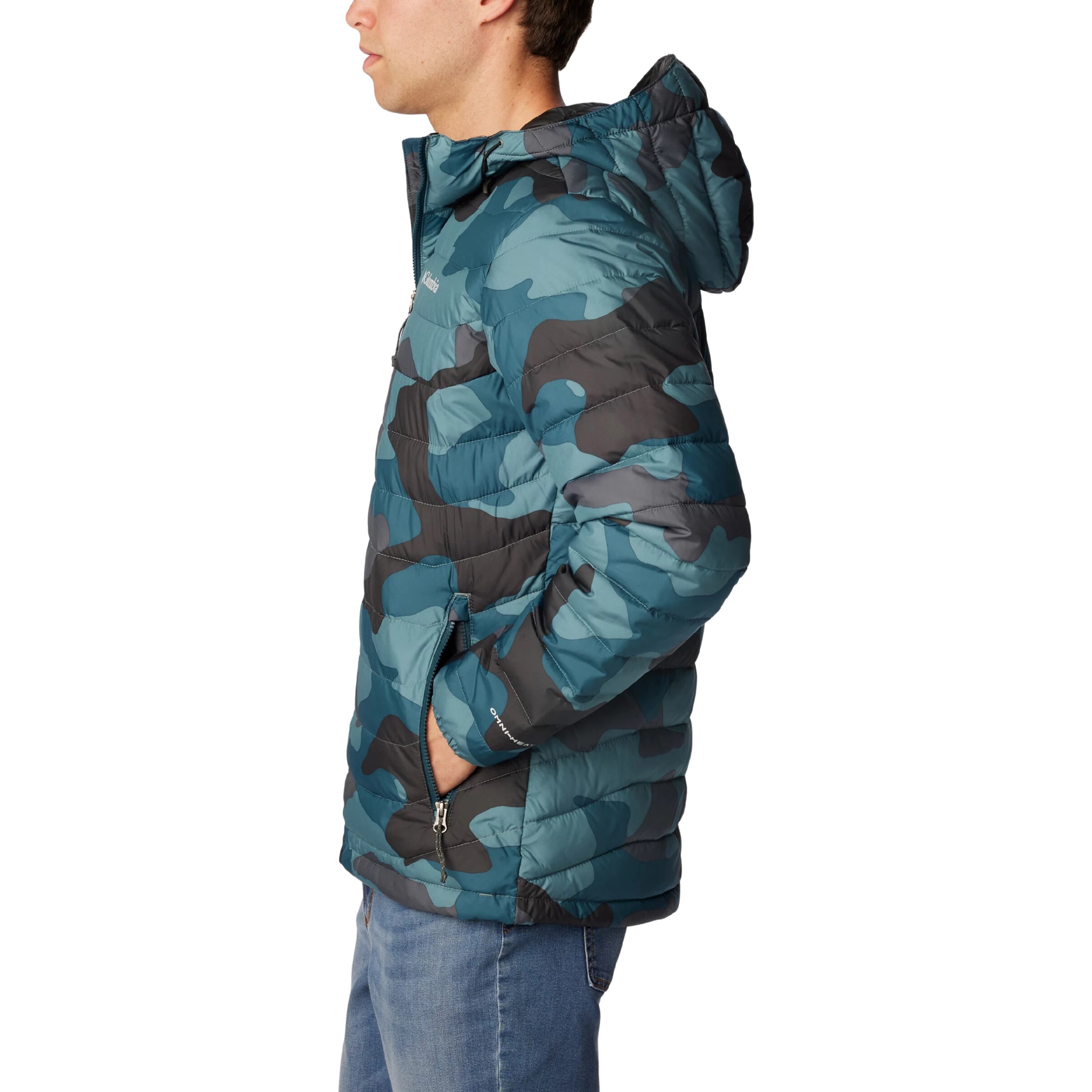 Columbia Powder Lite Hooded Jacket kabát - Metal Mod Camo