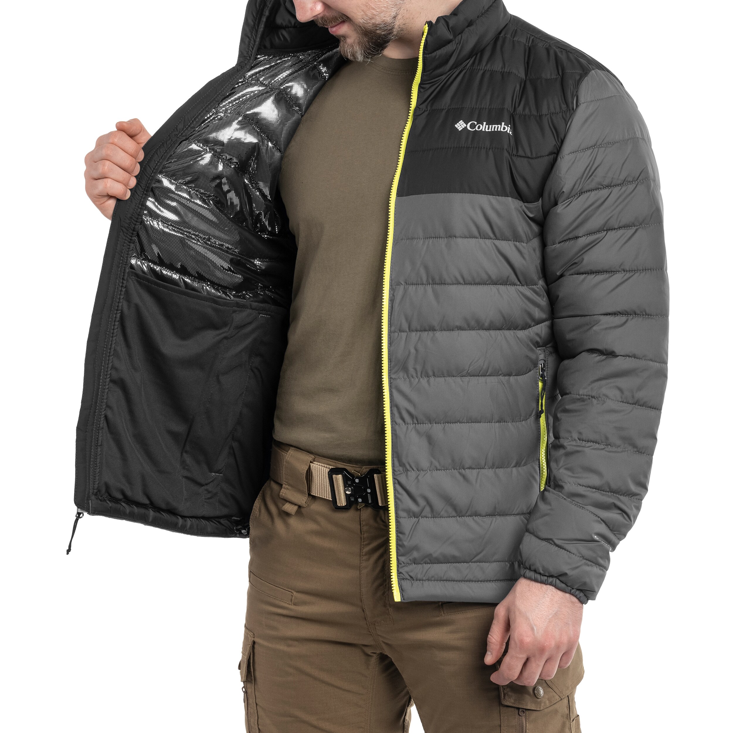 Columbia Powder Lite Jacket kabát - City Grey/ Shark