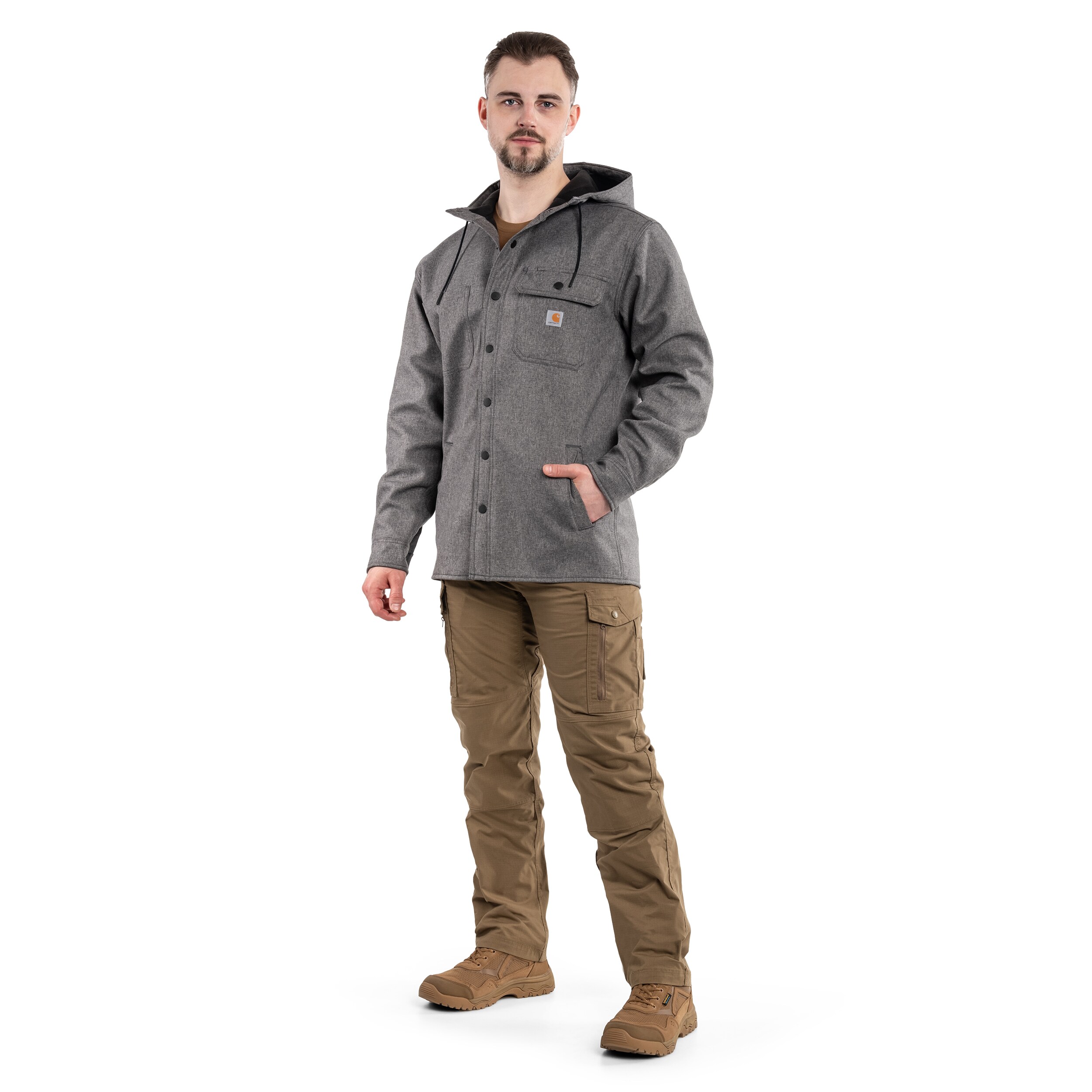 Carhartt Rain Defender Heavyweight kabát - Black Heather