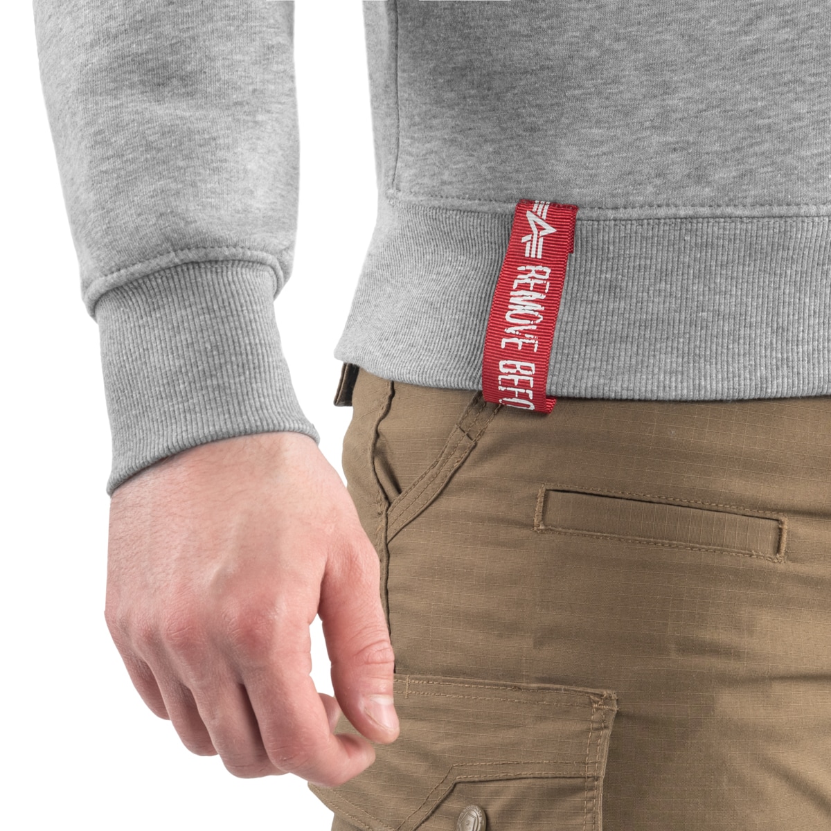 Alpha Industries Basic Sweater pulóver- Grey Heather