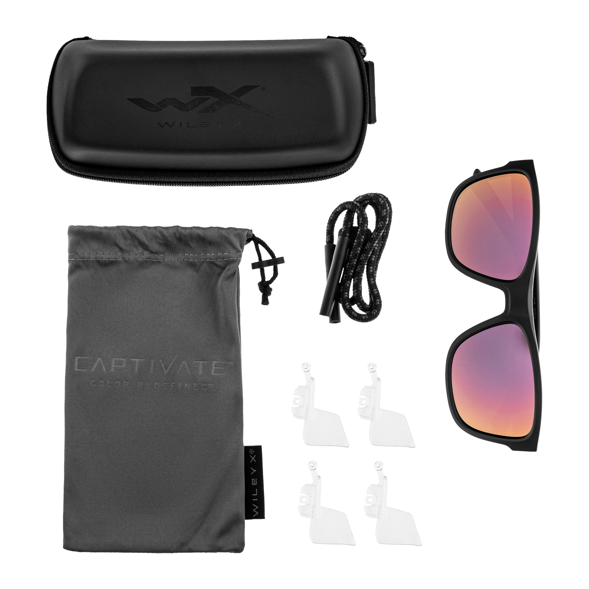 Wiley X Ovation szemüveg - Captivate Polarized Rose Gold Mirror/Matte Black