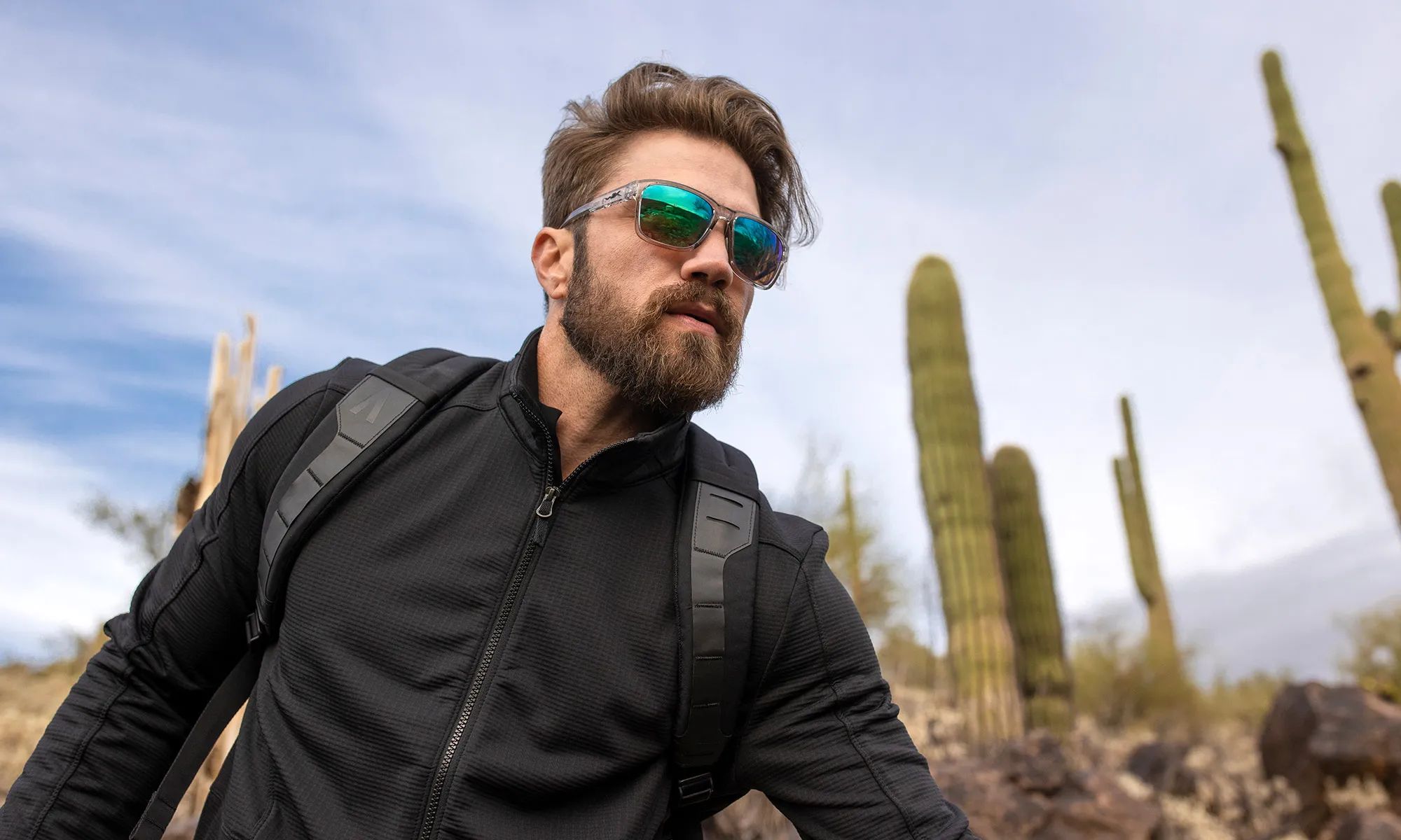 Wiley X Trek szemüveg - Captivate Polarized Green Mirror/Gloss Crystal Light Grey