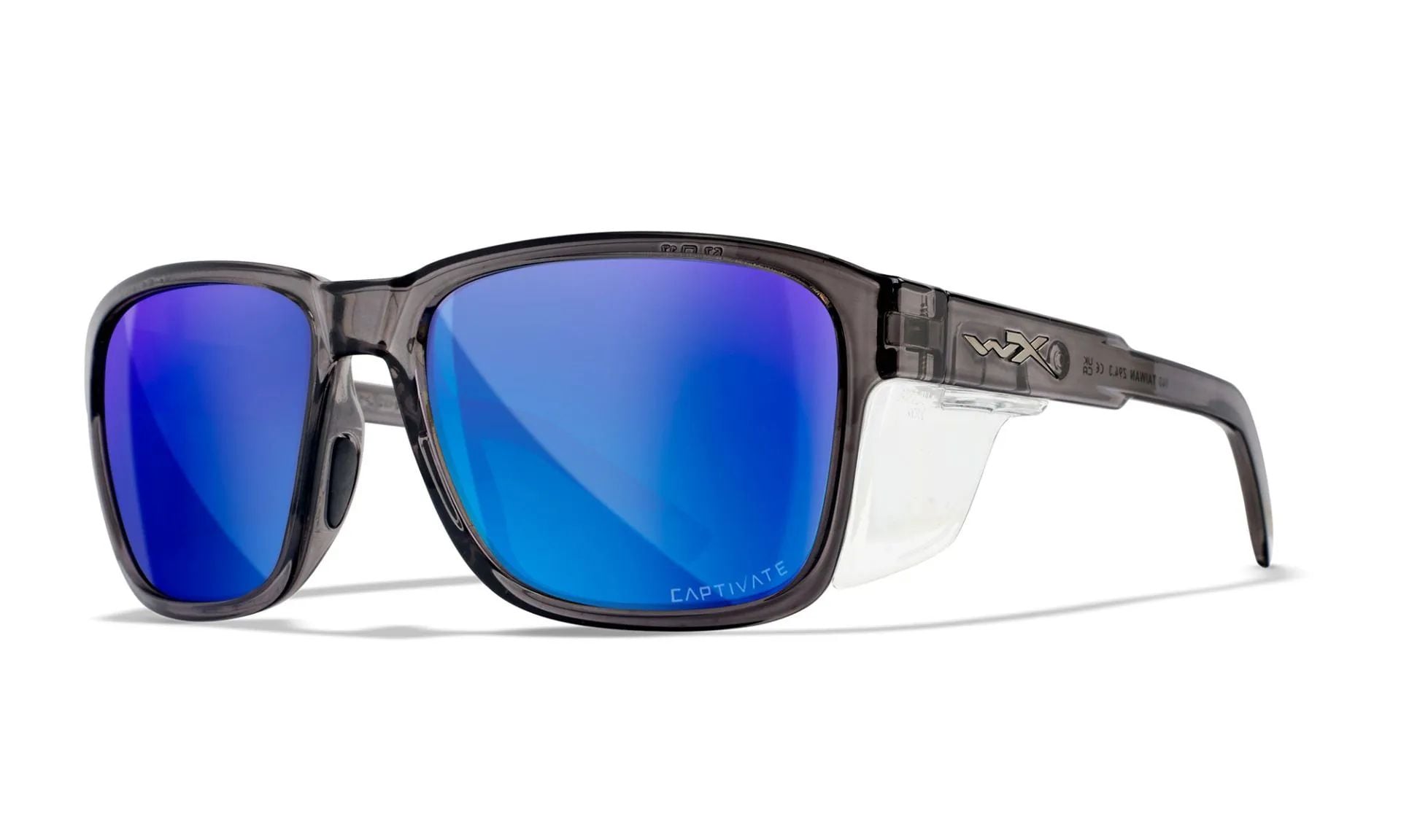 Wiley X Trek szemüveg - Captivate Polarized Blue Mirror/Gloss Crystal Dark Grey