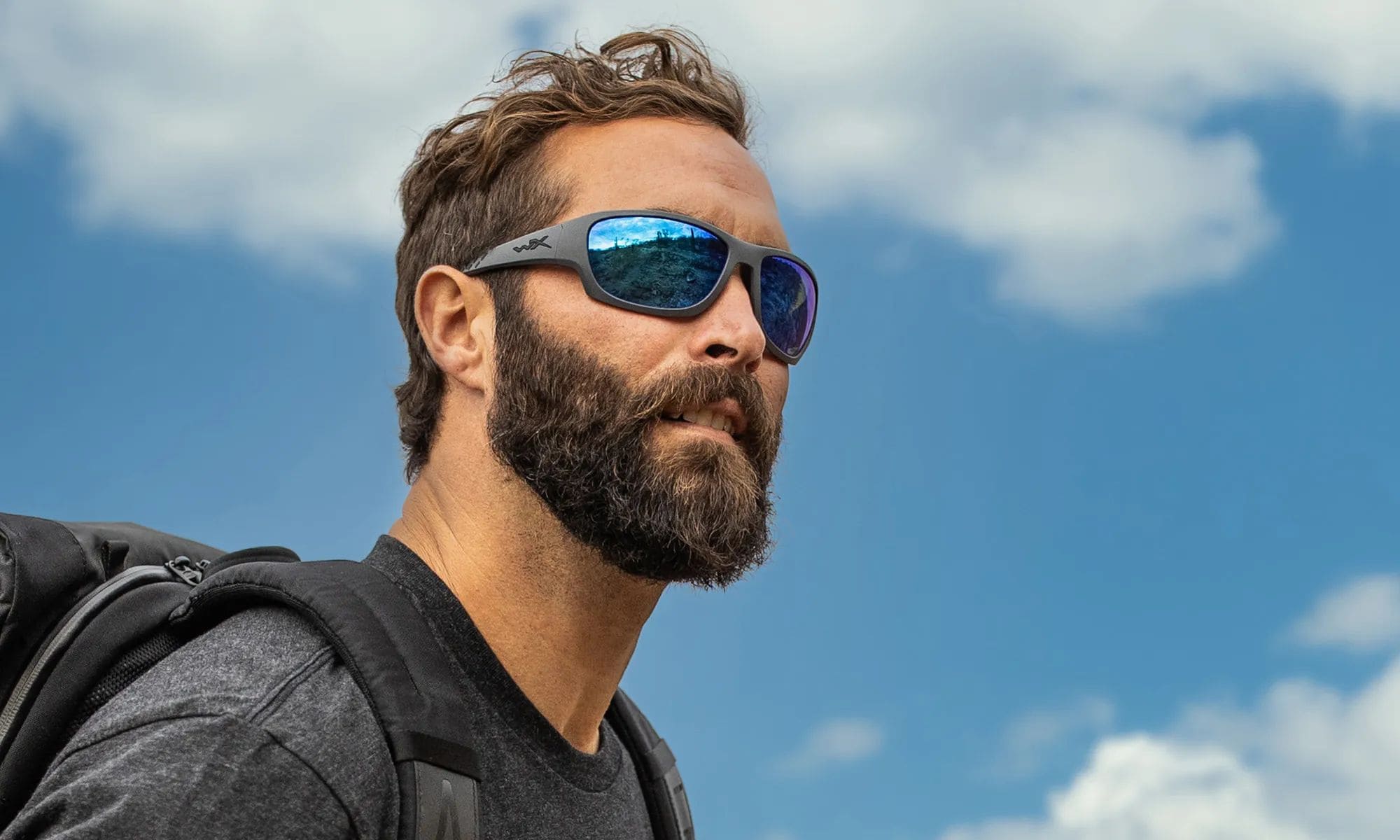 Wiley X Climb szemüveg - Captivate Polarized Blue Mirror/Matte Grey