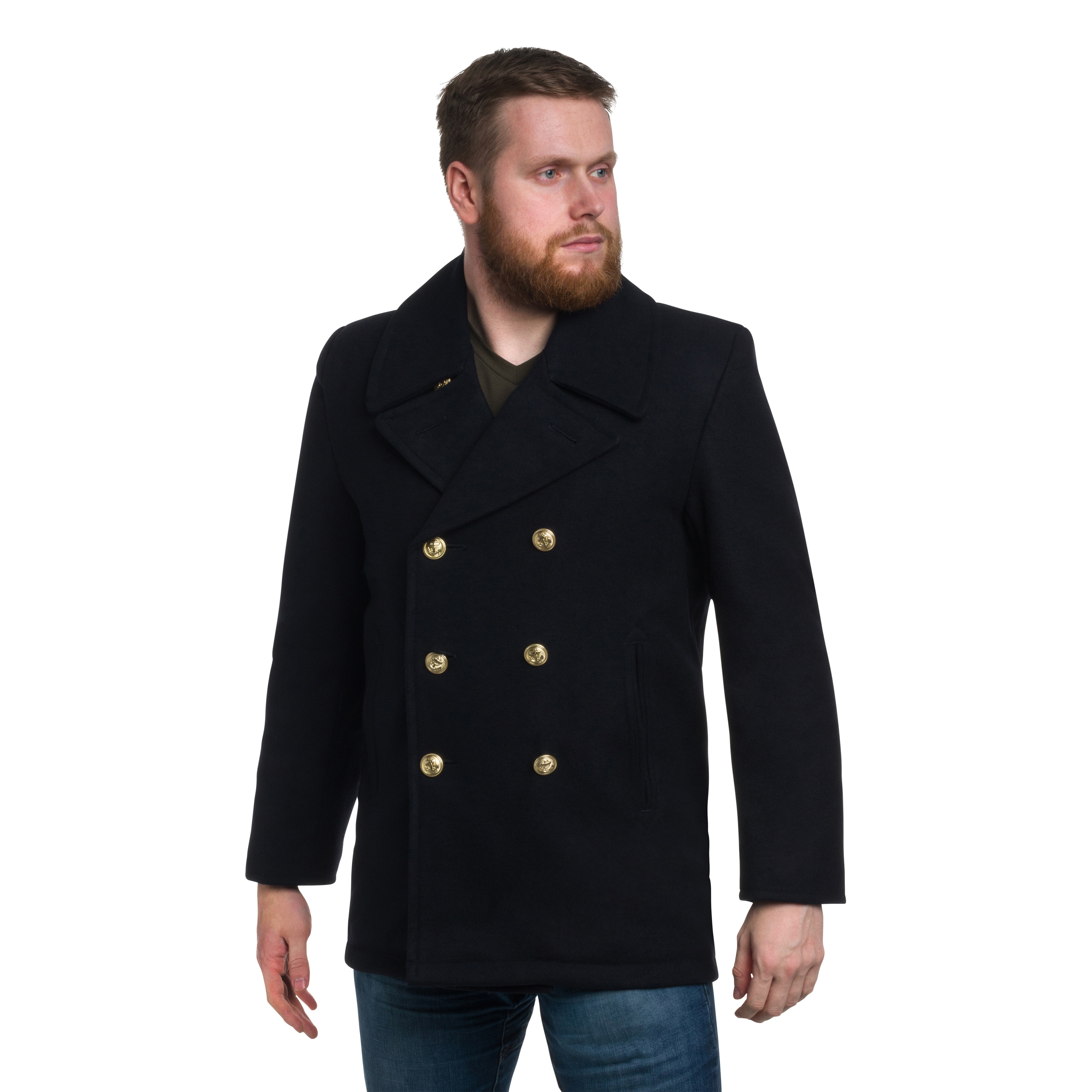 Mil-Tec BW Navy Peacoat kabát - Navy