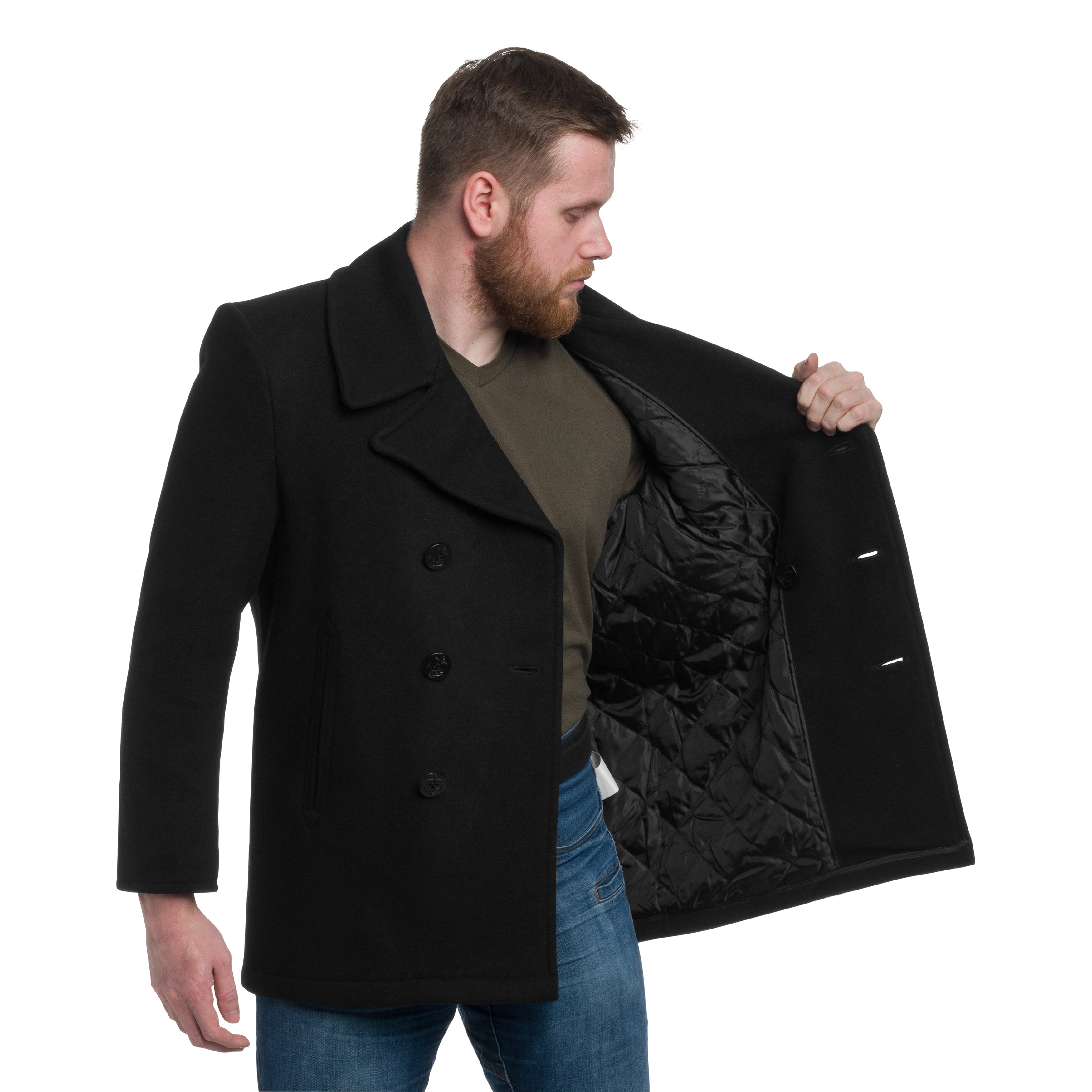 Mil-Tec US Navy Peacoat kabát - Black