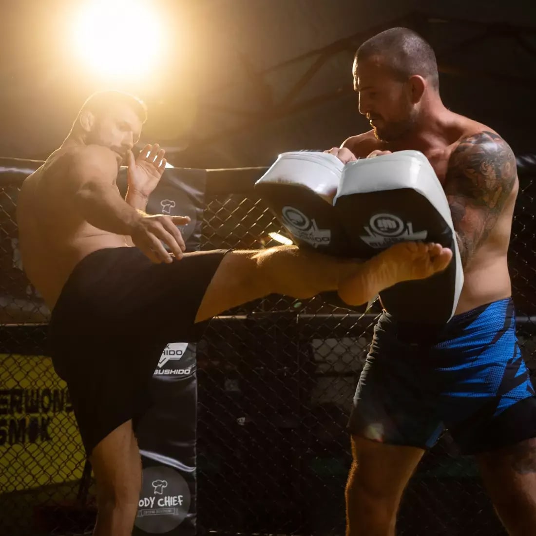 DBX Bushido PAO ütő-és rúgópajzs - Fekete/Fehér