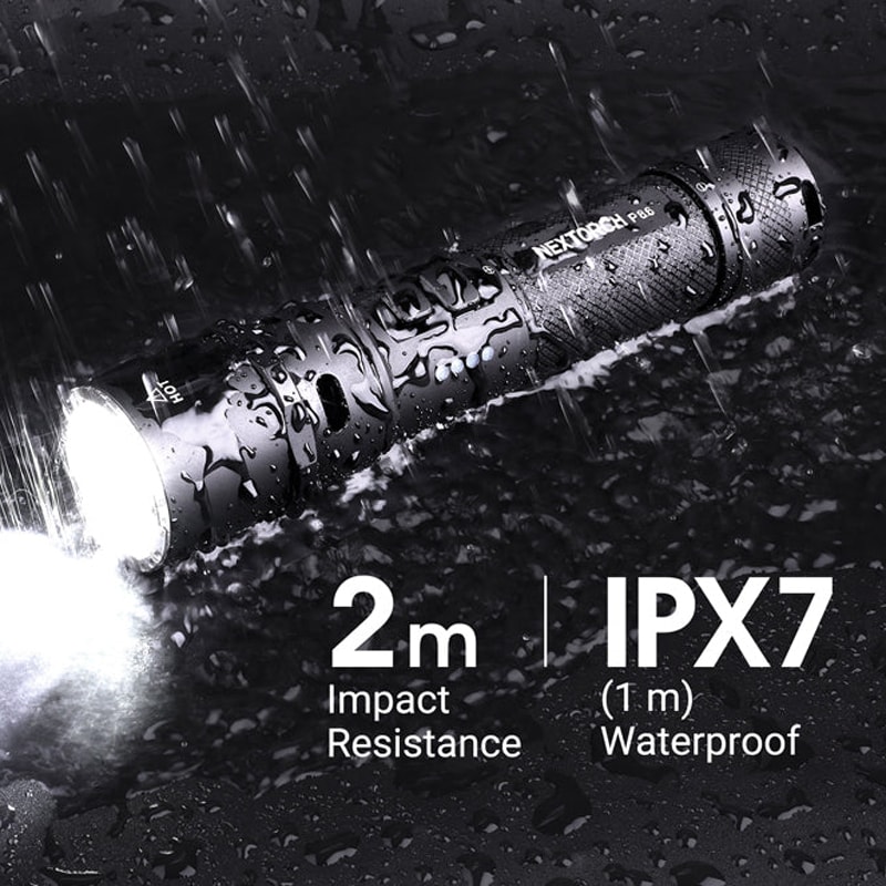 Nextorch P86 120 dB zseblámpa beépített hangjelzővel - 1600 lumen