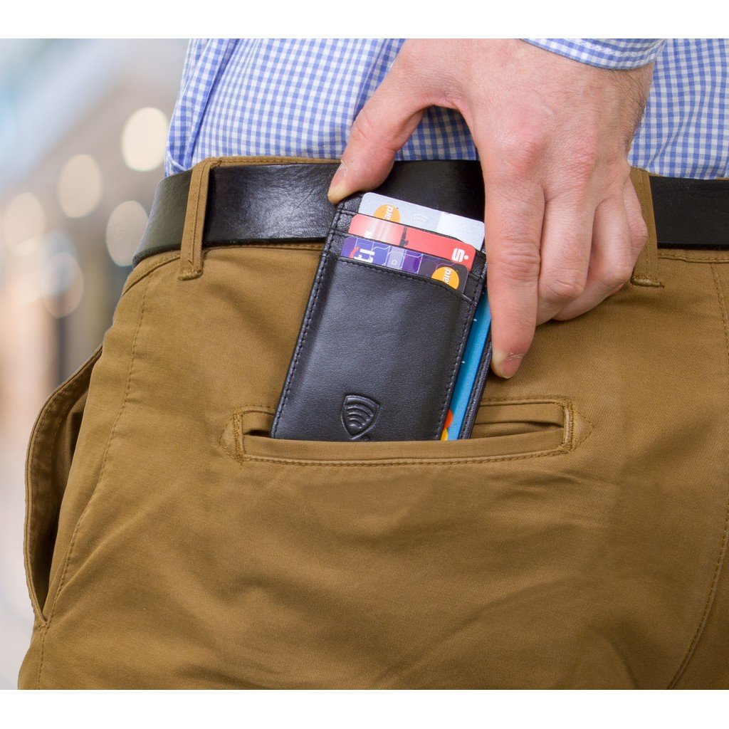 Koruma RFID Stop bőr védőtok bankkártyára