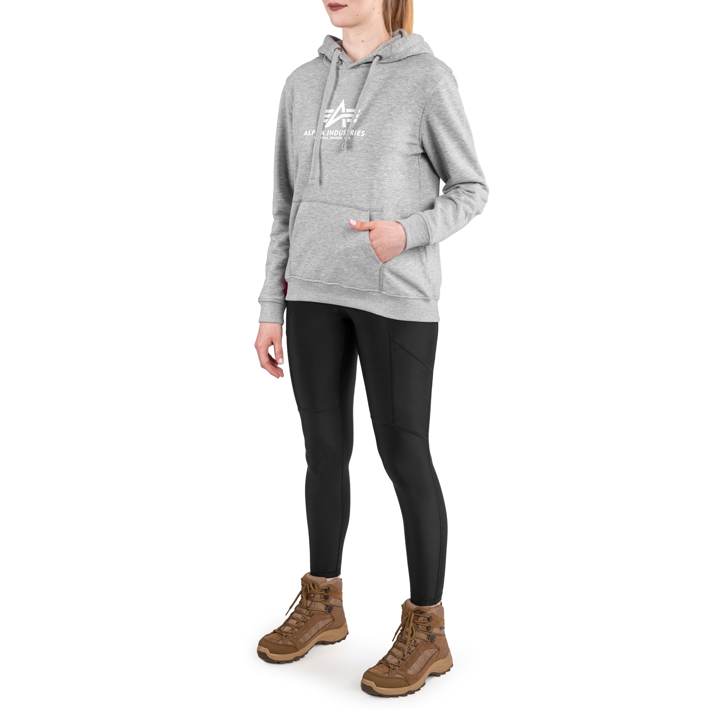 Alpha Industries New Basic Hoody női pulóver - Grey Heather