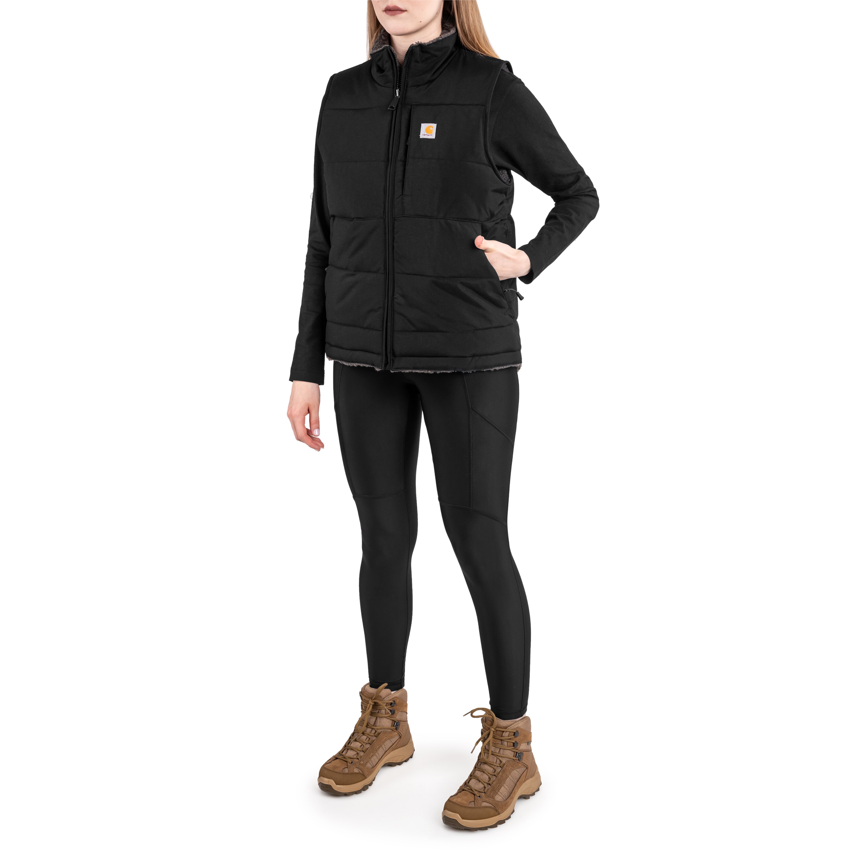 Carhartt Montana Relaxed Fit Insulated Vest női ujjatlan kabát - Black