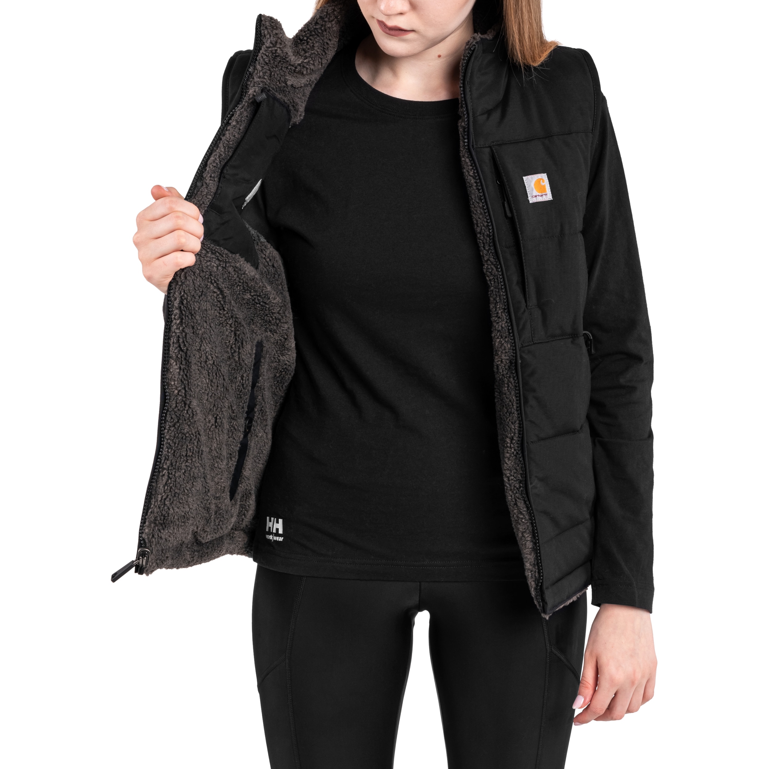 Carhartt Montana Relaxed Fit Insulated Vest női ujjatlan kabát - Black