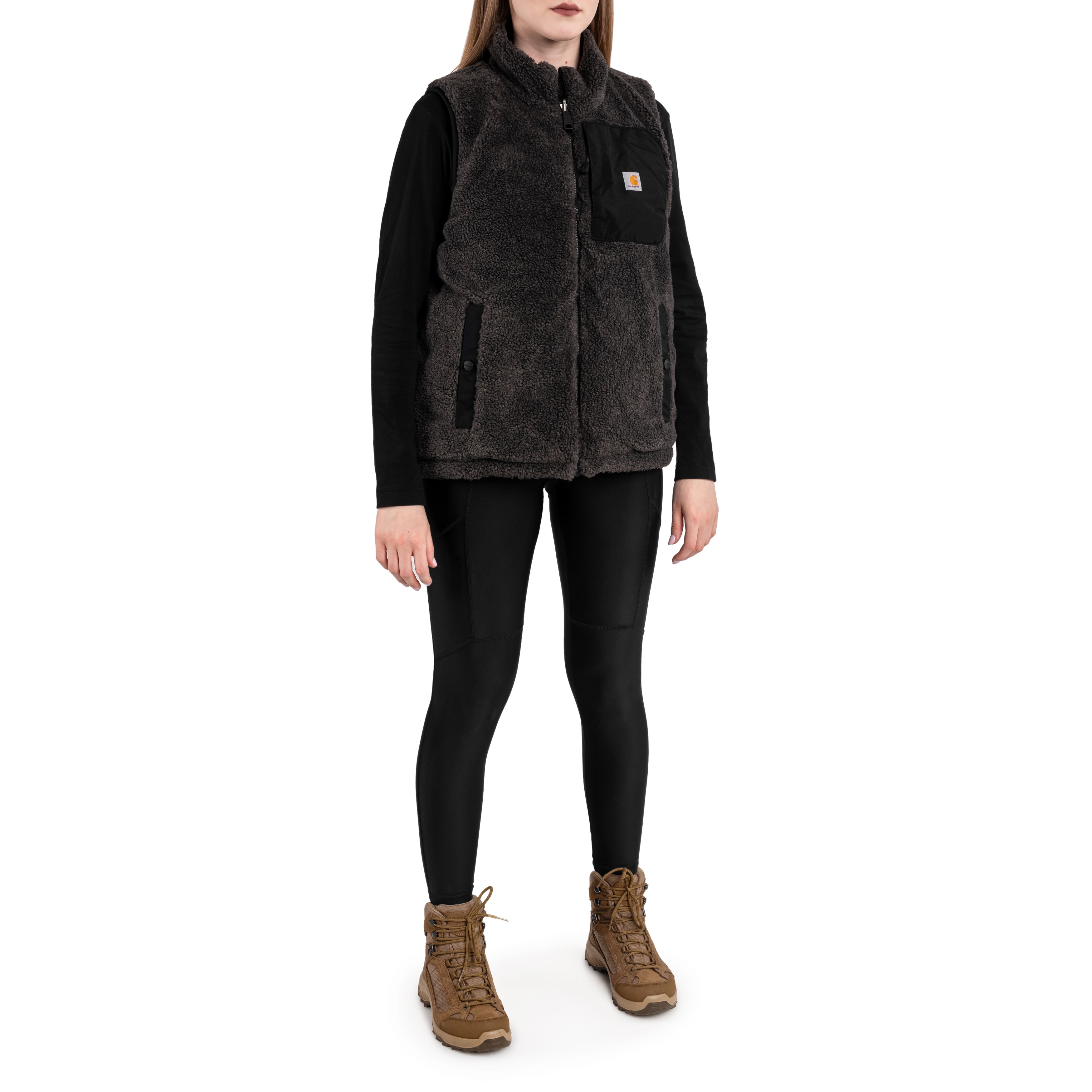 Carhartt Montana Relaxed Fit Insulated Vest női ujjatlan kabát - Black