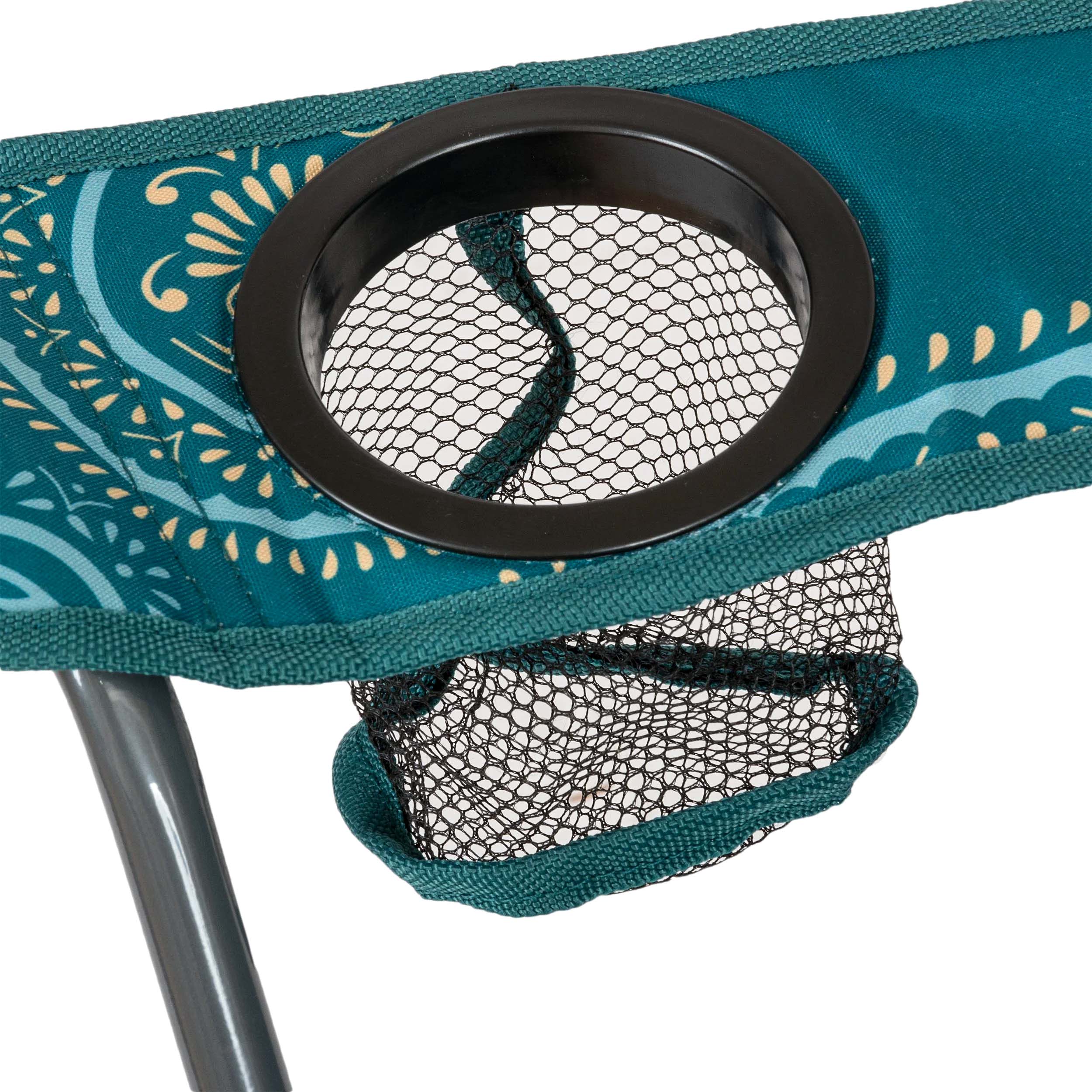 Highlander Outdoor Stirling kempingszék - Paisley Print Teal
