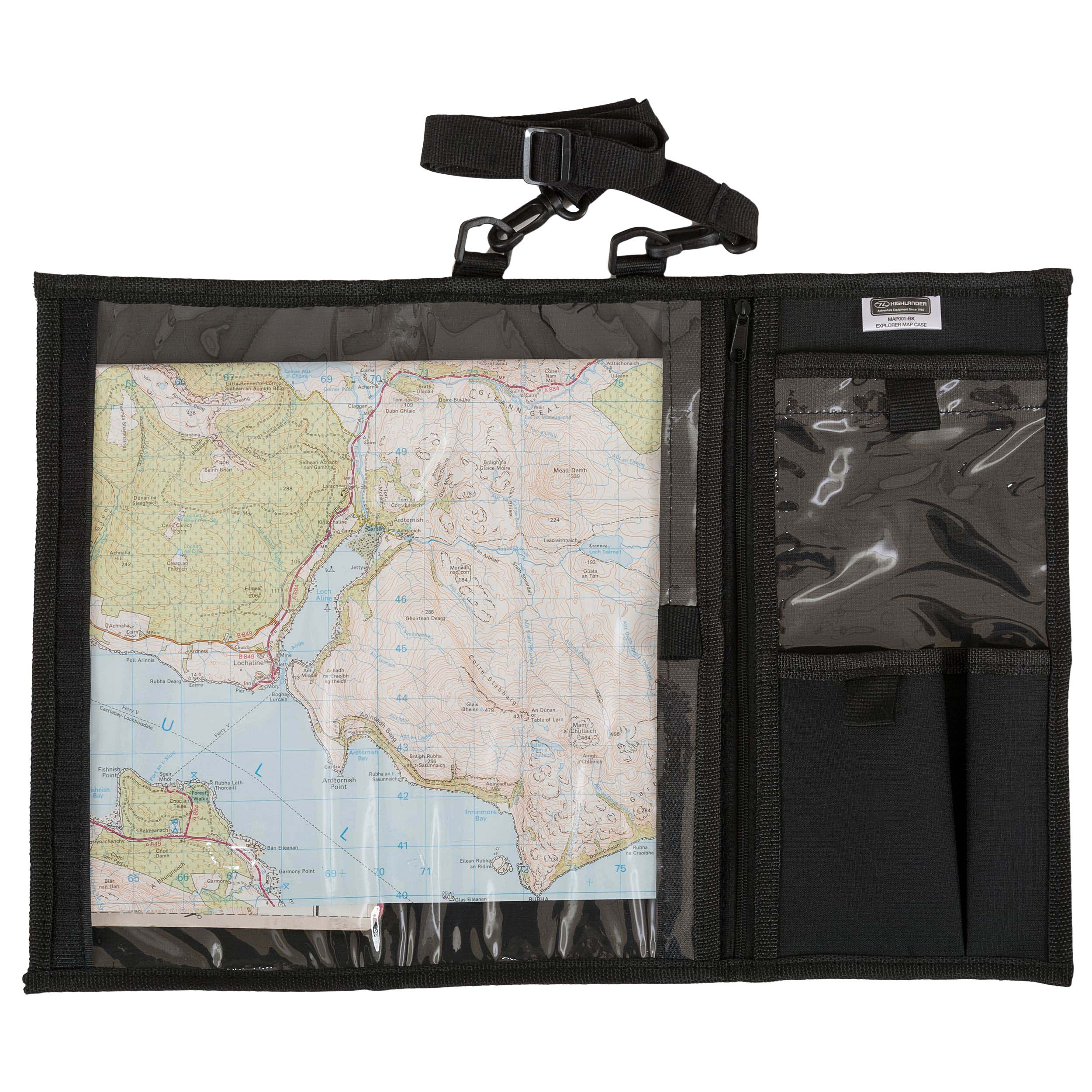 Highlander Forces Explorer Map Case térképtok - Black