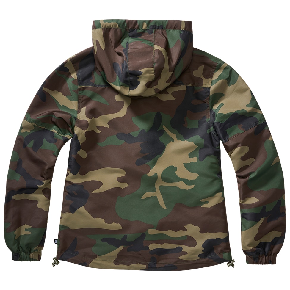 Brandit Summer Windbreaker Frontzip női kabát - Woodland