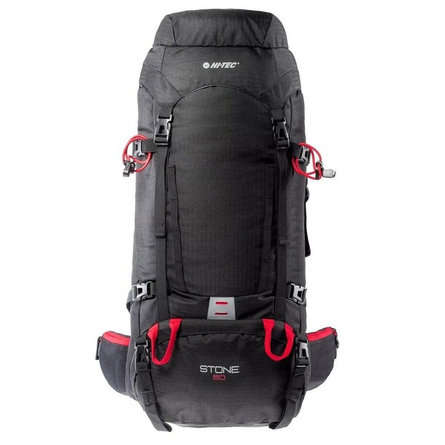 Hi-Tec Stone hátizsák 50 l - Black/High Risk Red