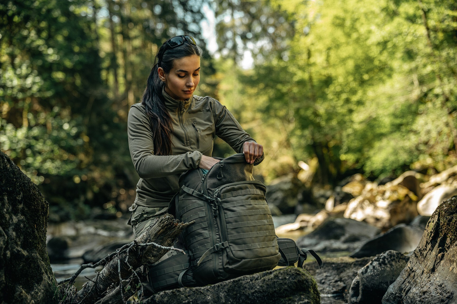 Highlander Forces Tactical Hirta Fleece polár pulóver - Olive