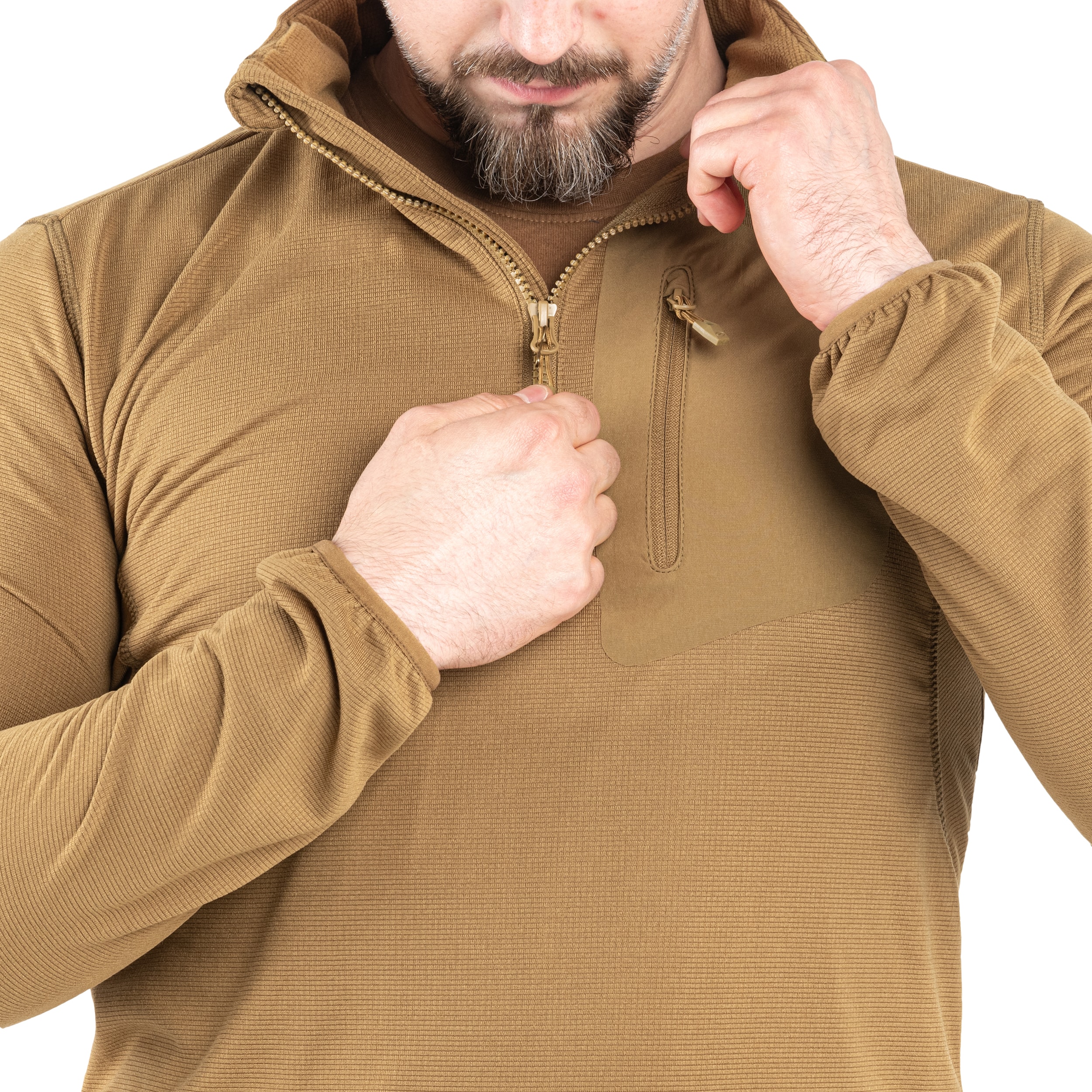 Highlander Forces Tactical Hirta Fleece polár pulóver - Coyote Brown