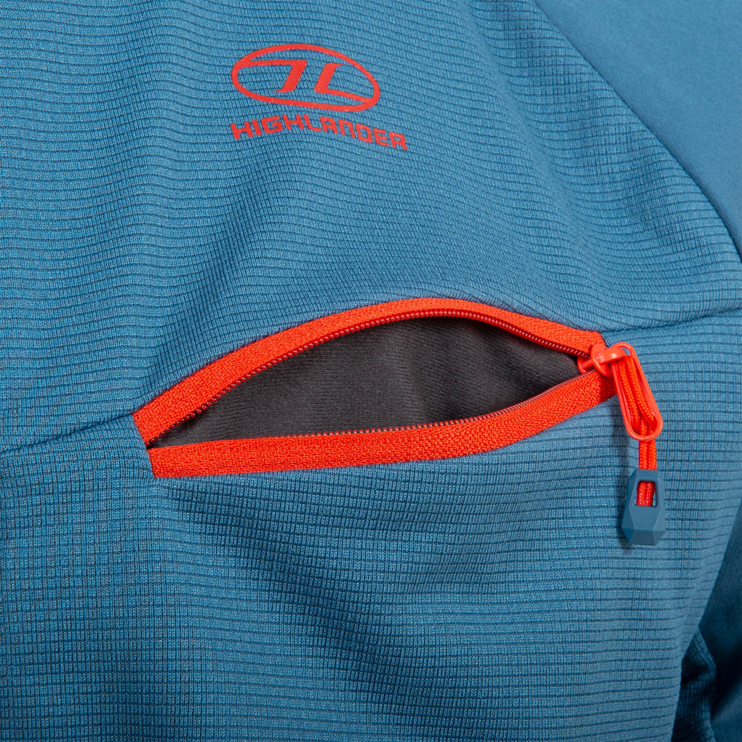 Highlander Outdoor Hirta Hybrid kabát - Steel Blue