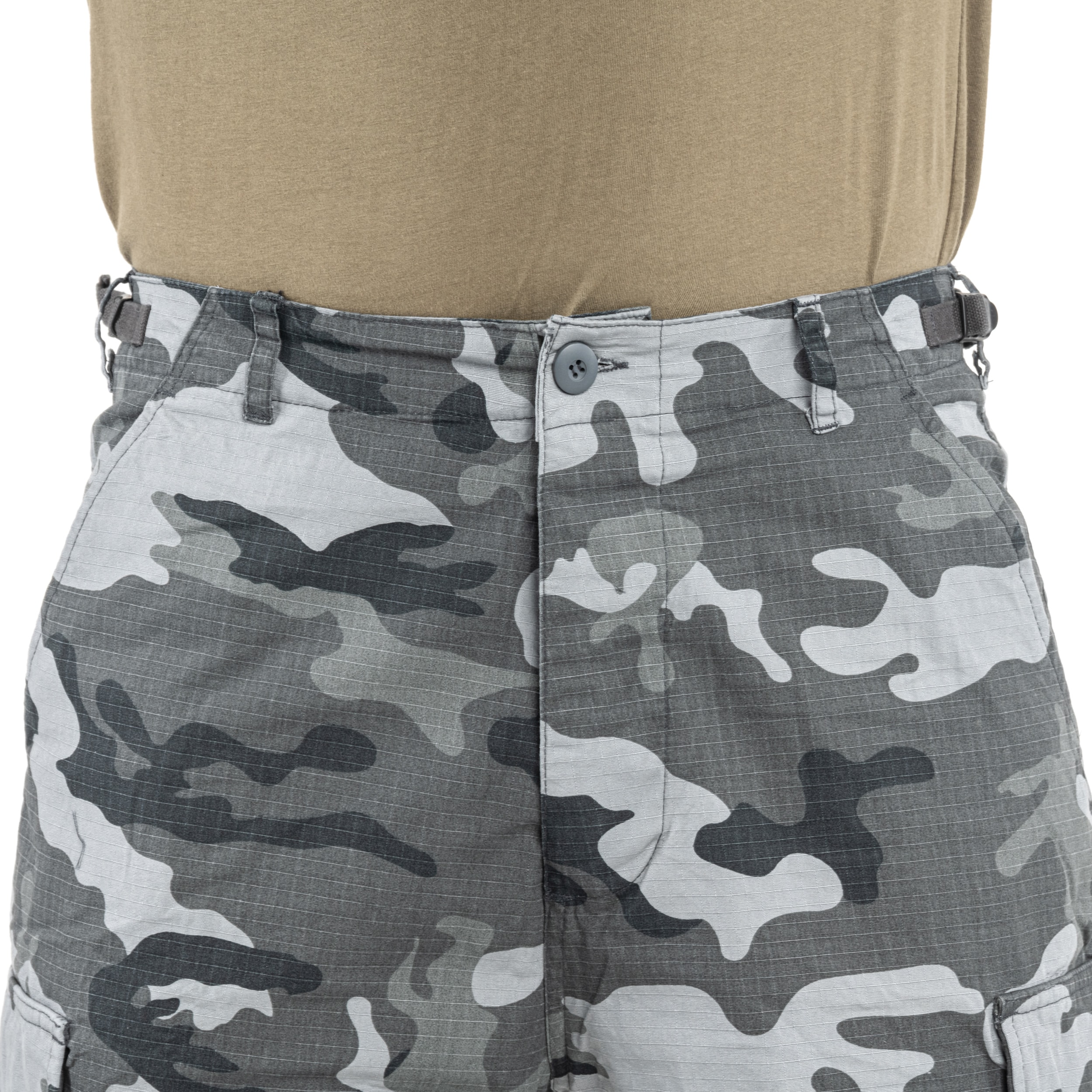 Brandit BDU Rip-Stop rövidnadrág - Grey Camo