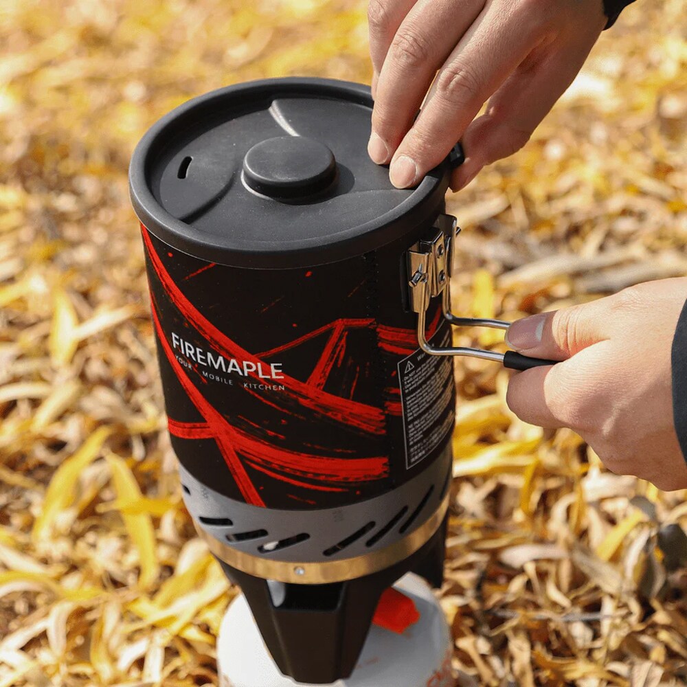 Fire Maple Star X1 Pro kempingtűzhely főzőedénnyel - Black Red