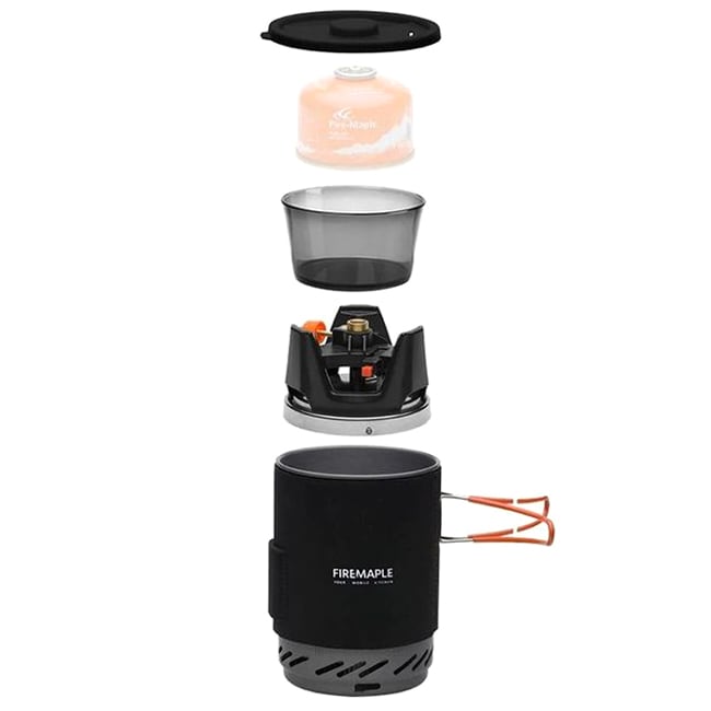 Fire Maple Star X1 Pro kempingtűzhely főzőedénnyel - Black Red