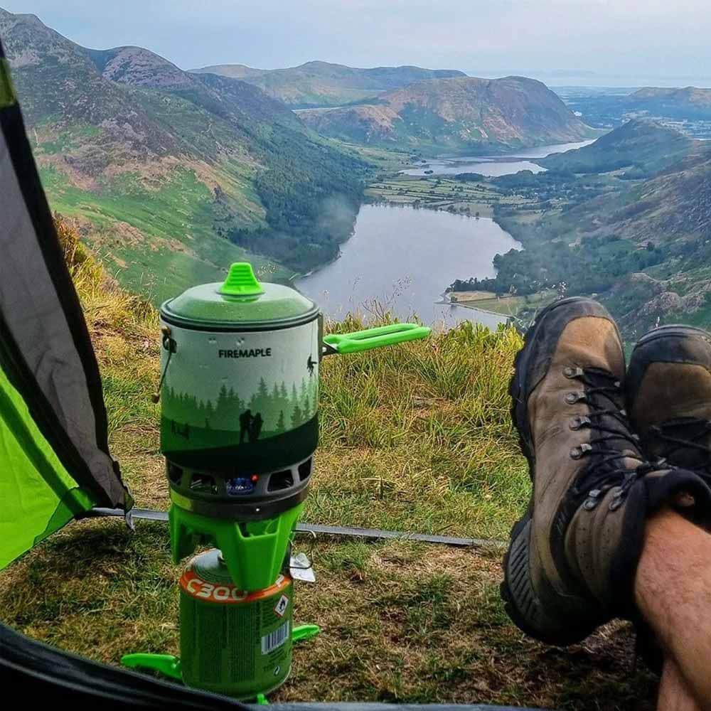 Fire Maple FMS-X3 kempingtűzhely főzőedénnyel - Green