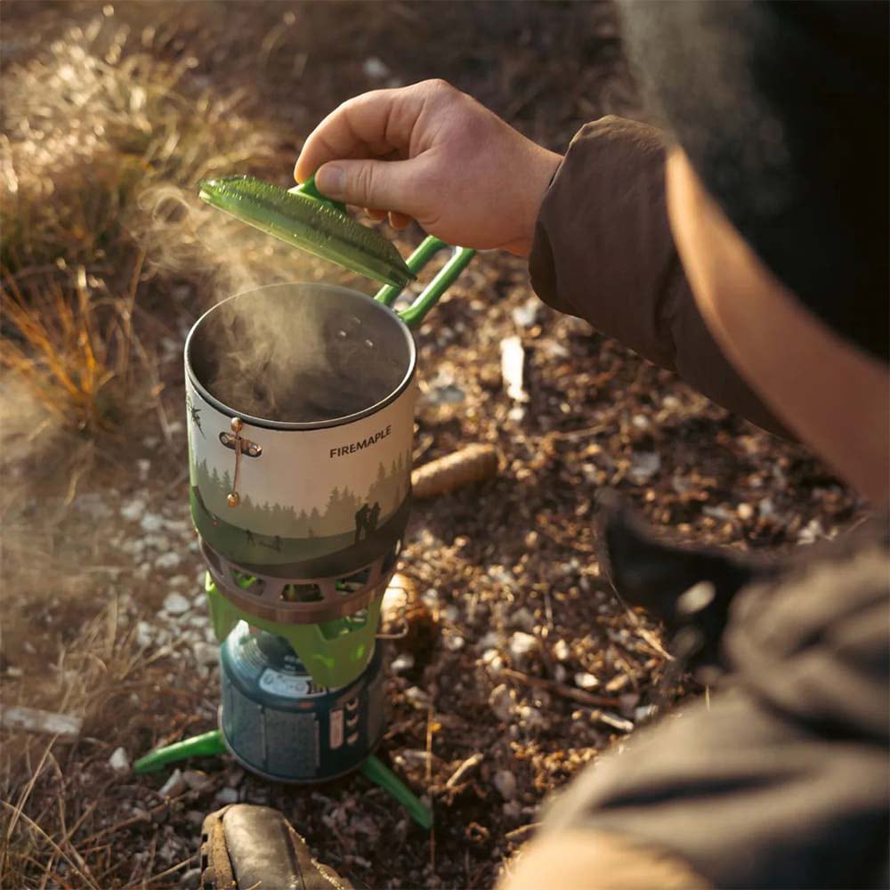 Fire Maple FMS-X3 kempingtűzhely főzőedénnyel - Green