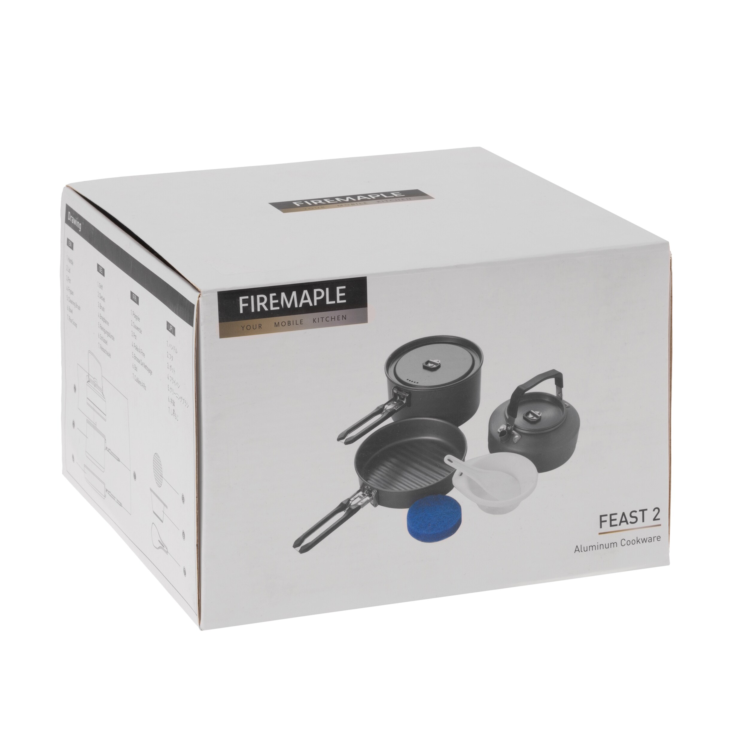 Fire Maple Feast 2 turisztikai edénykészlet - Black