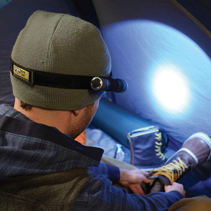 Nite Ize fejpánt zseblámpa-rögzítéssel - Black