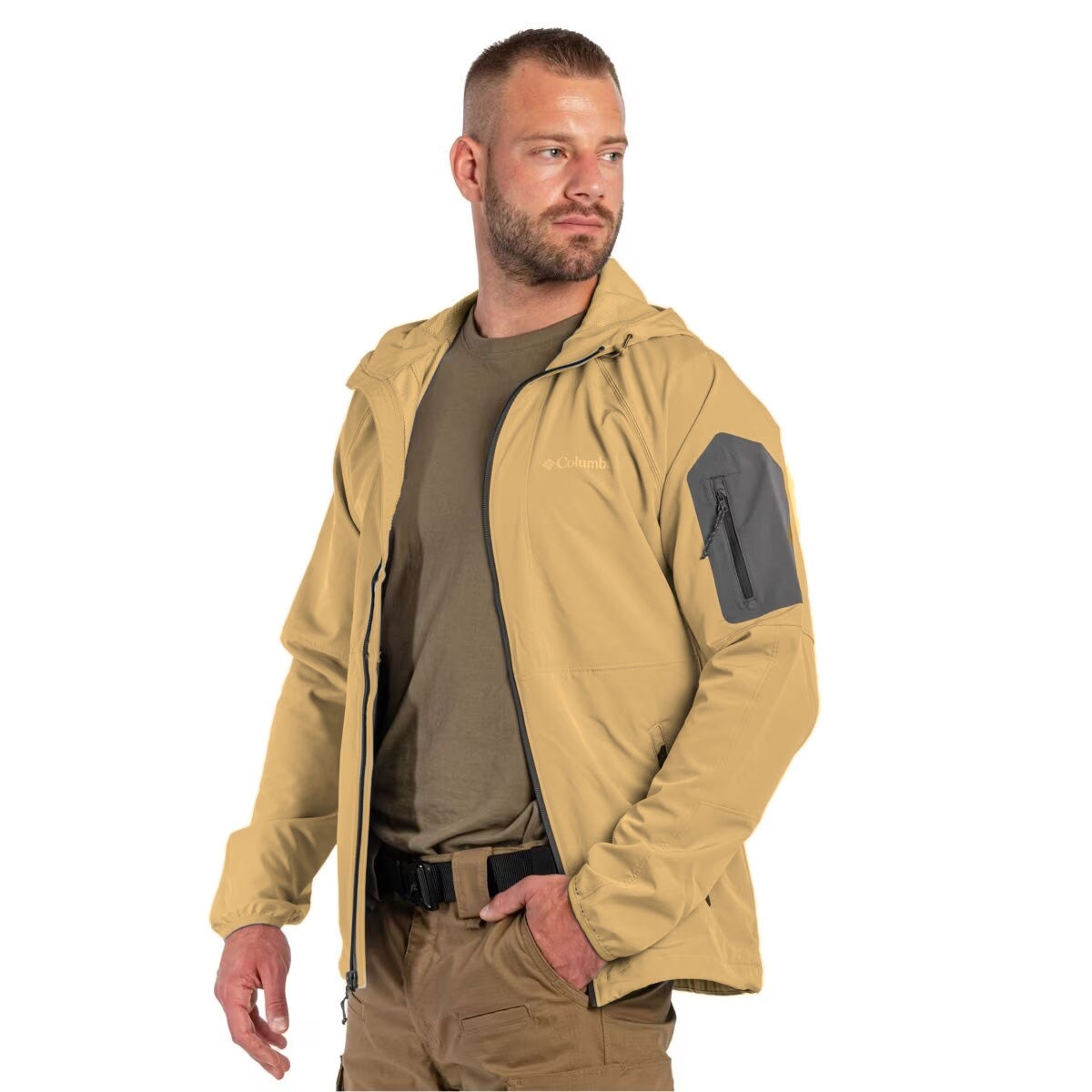 Columbia Tall Heights Hooded Softshell kabát - Light Camel