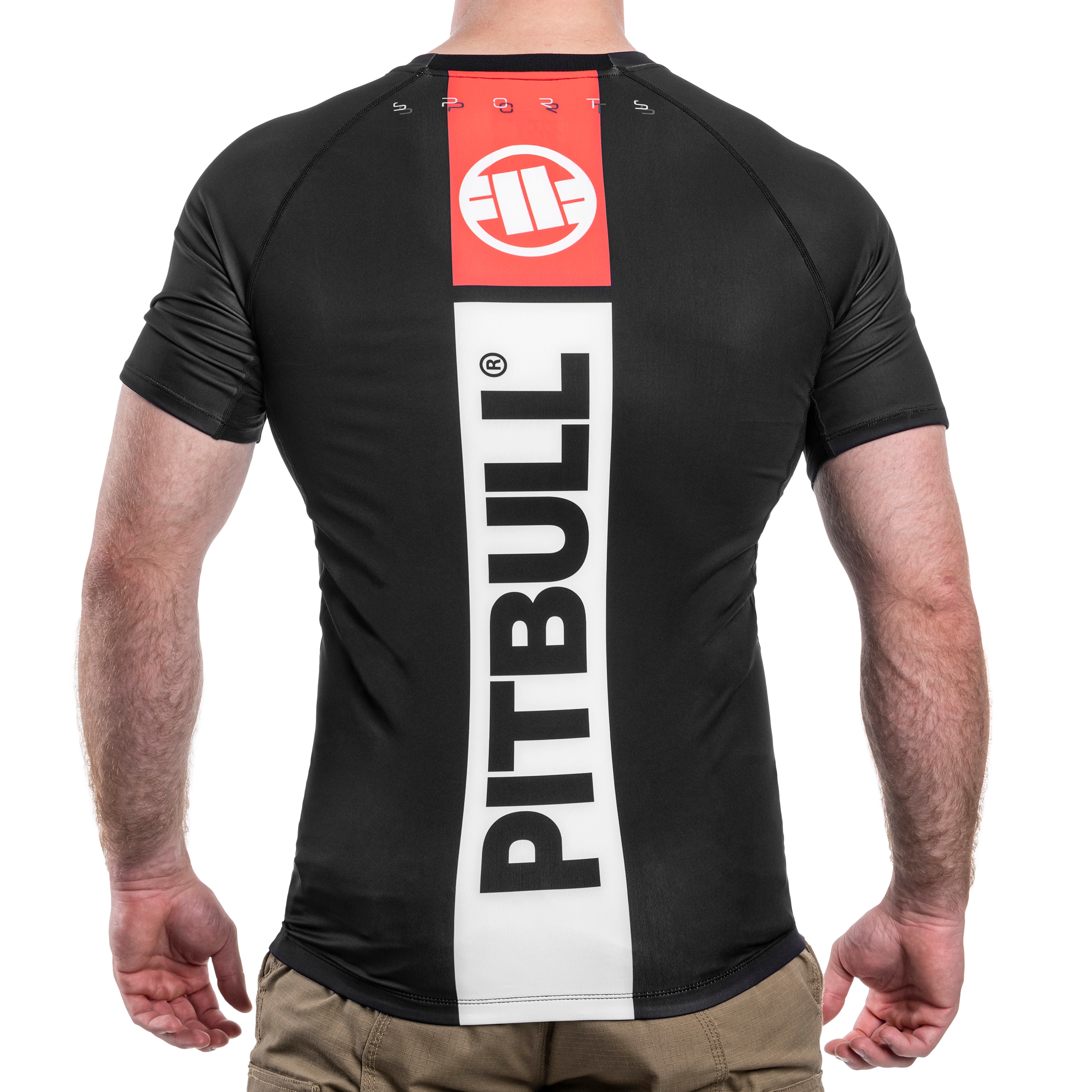Pitbull Rashguard Hilltop Sports II thermoaktív póló - Black