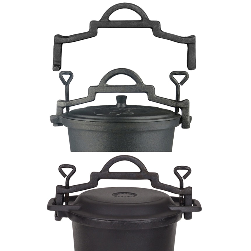 Rossner öntöttvas bogrács tartó 2 az 1-ben 8 l