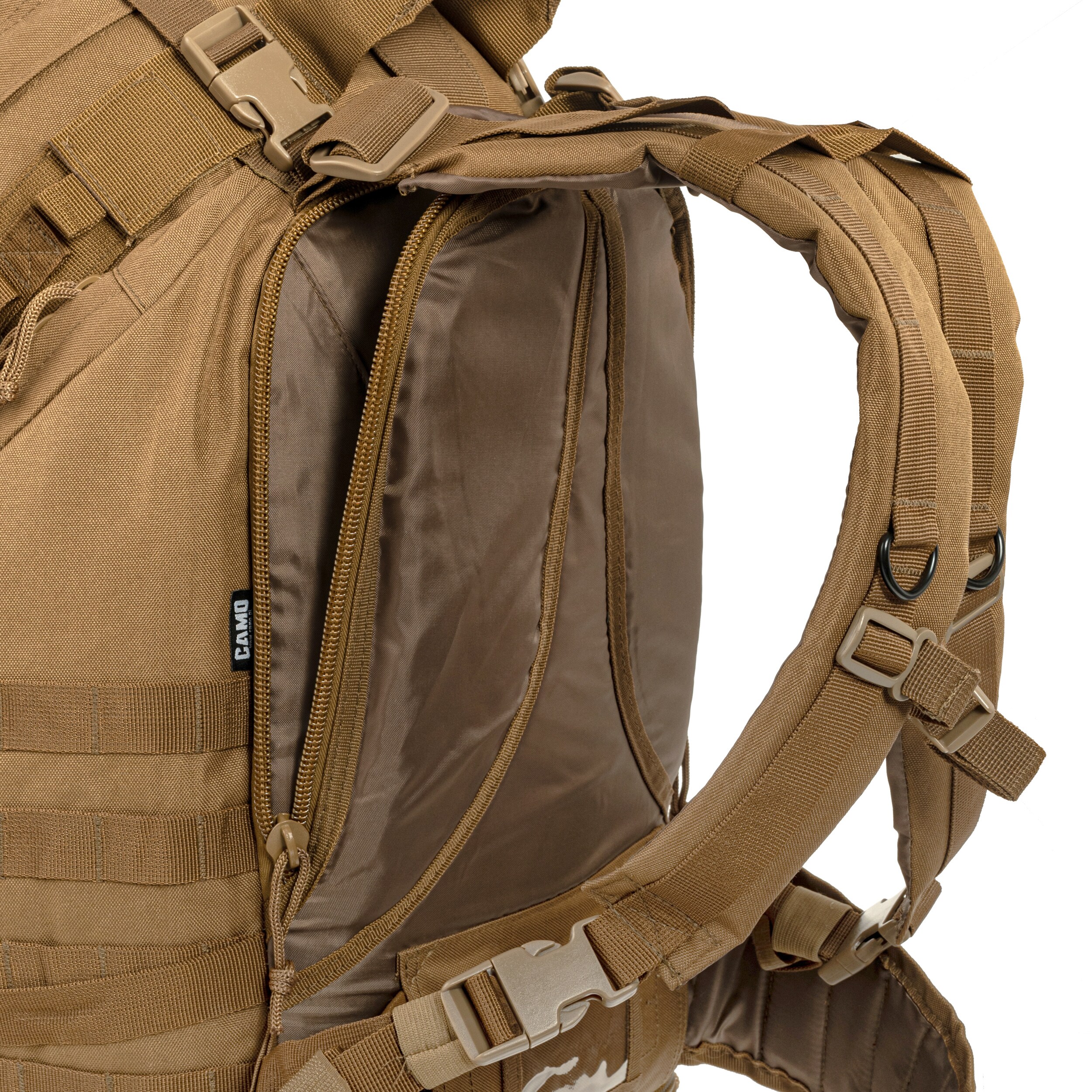 Camo Military Gear Overload hátizsák 60 l - Coyote