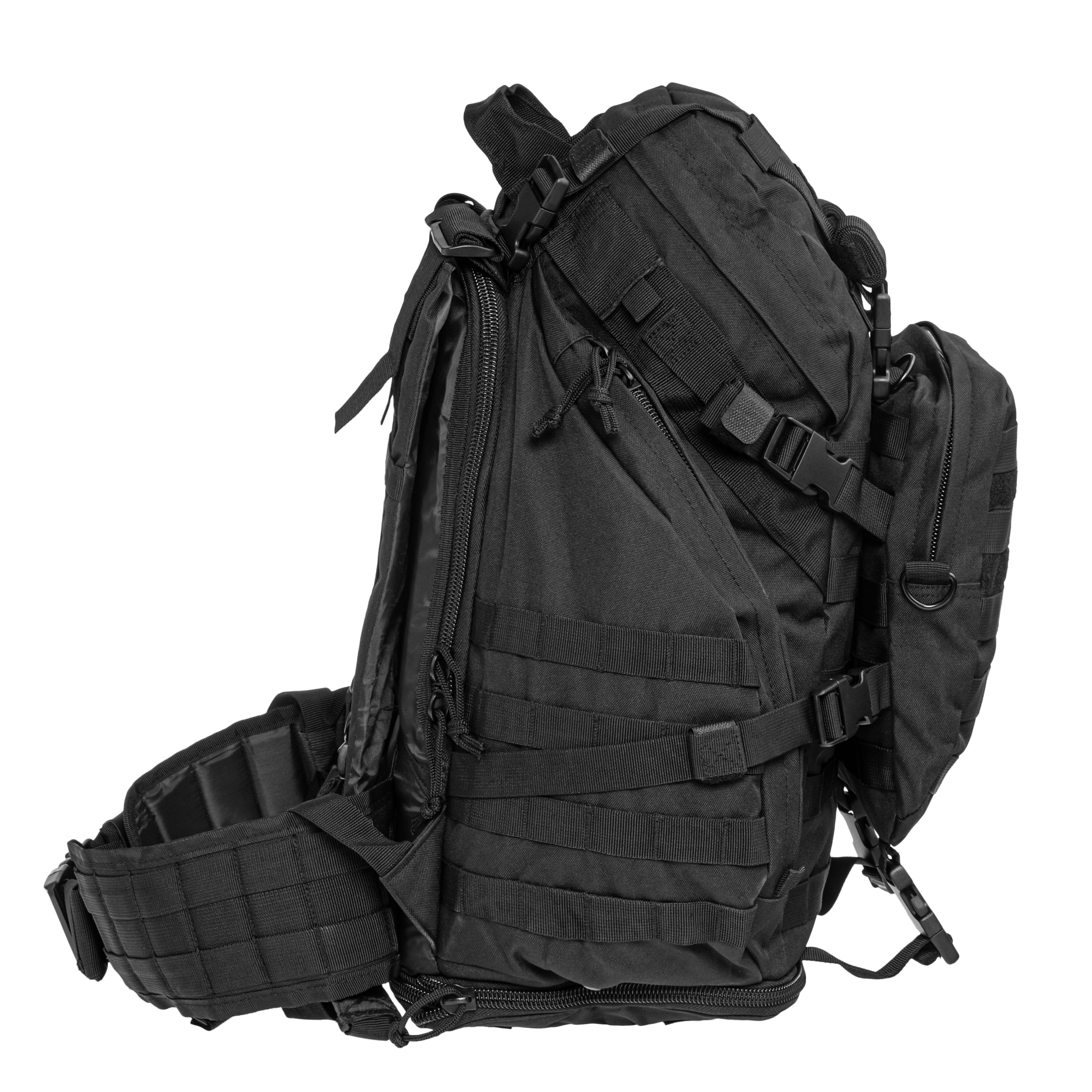 Camo Military Gear Overload hátizsák 60 l - Black