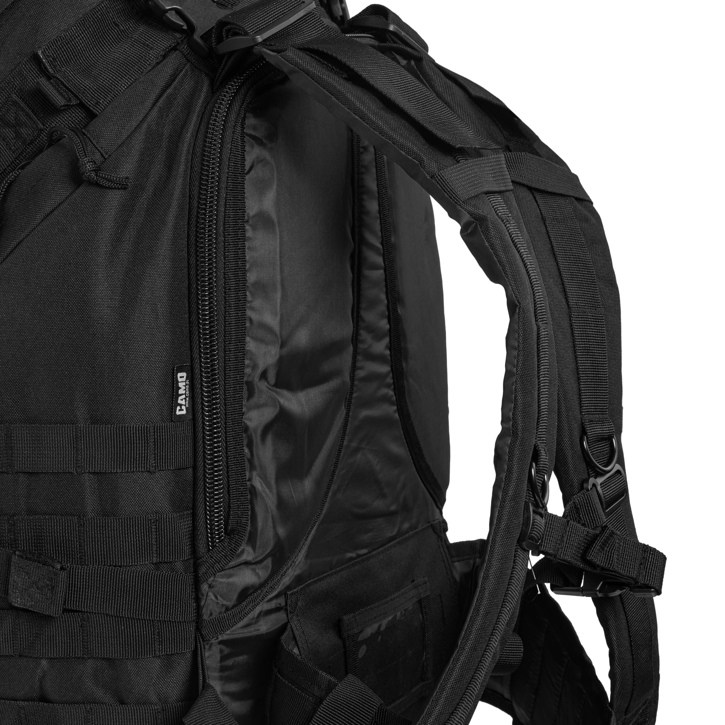 Camo Military Gear Overload hátizsák 60 l - Black