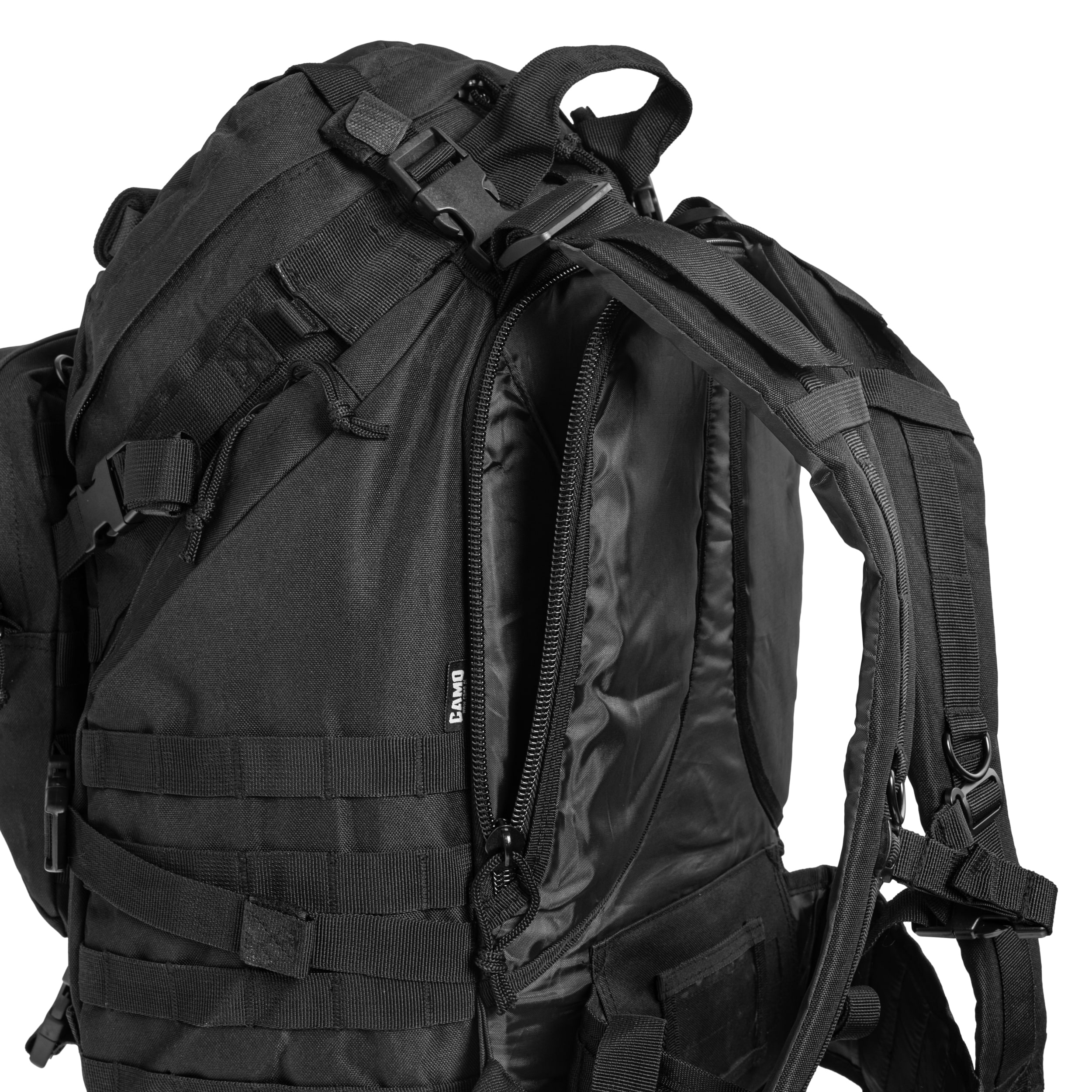 Camo Military Gear Overload hátizsák 60 l - Black
