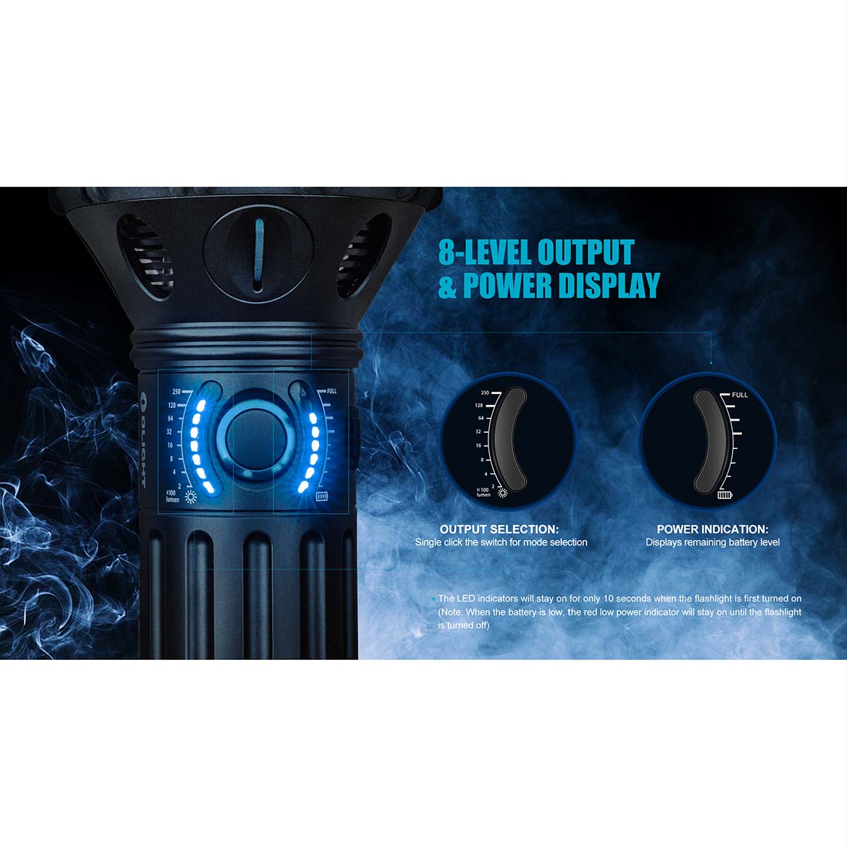 Olight X9R Marauder újratölthető zseblámpa - 25000 lumen