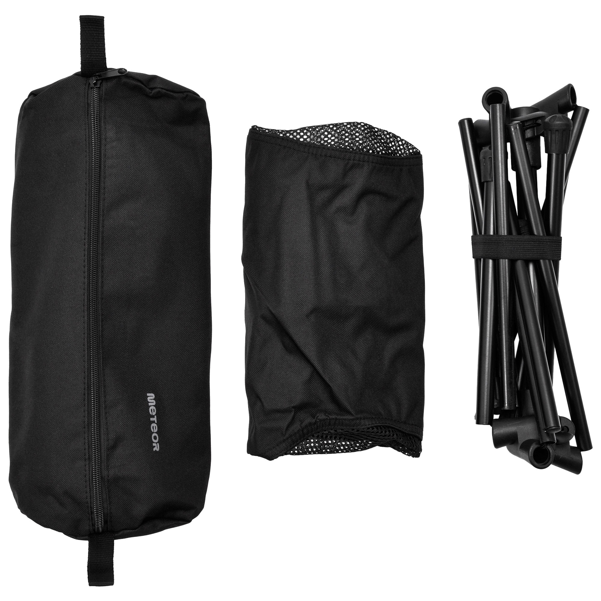 Meteor Schelp összecsukható kempingszék - Fekete