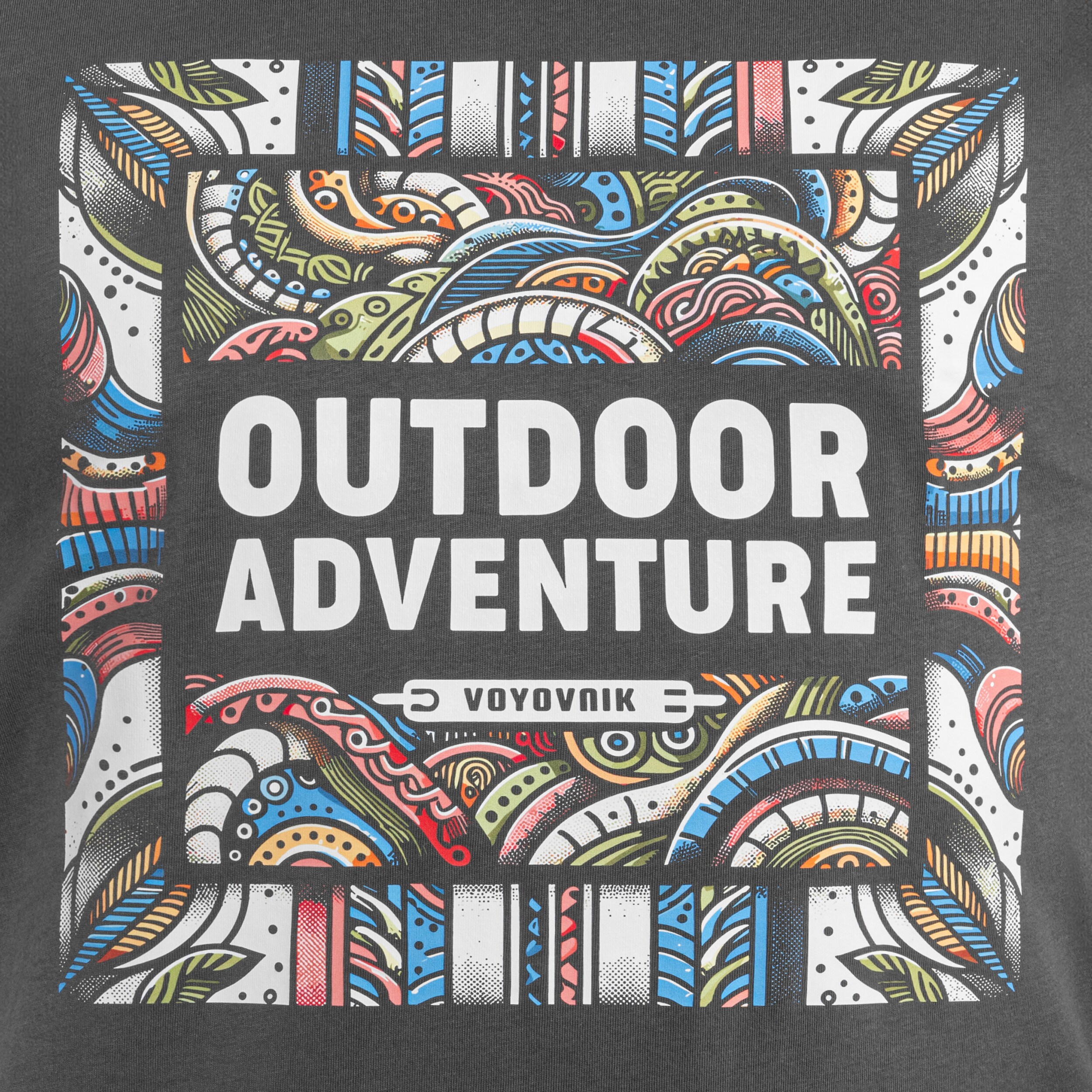 Voyovnik Outdoor Adventure T-shirt póló - Szürke