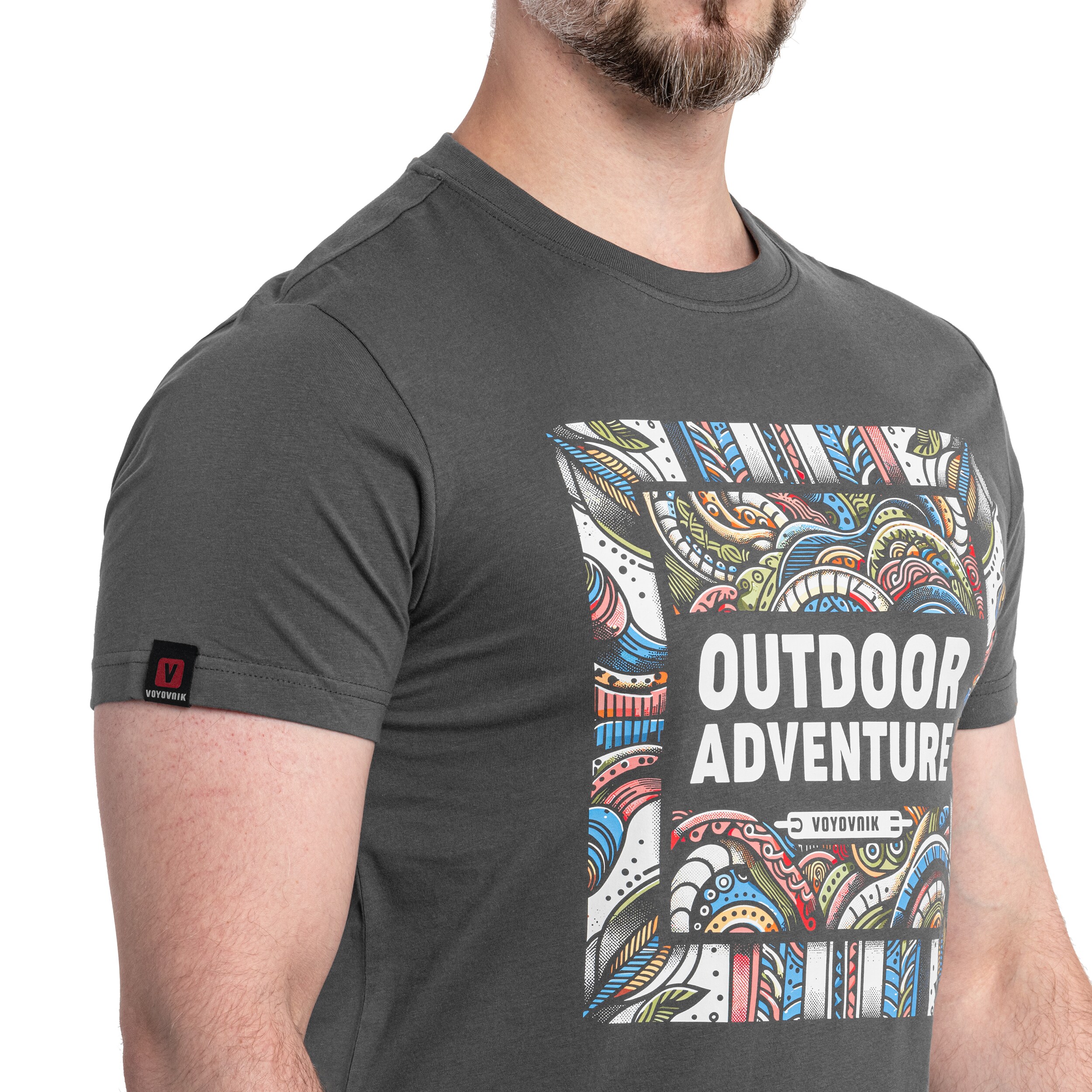 Voyovnik Outdoor Adventure T-shirt póló - Szürke