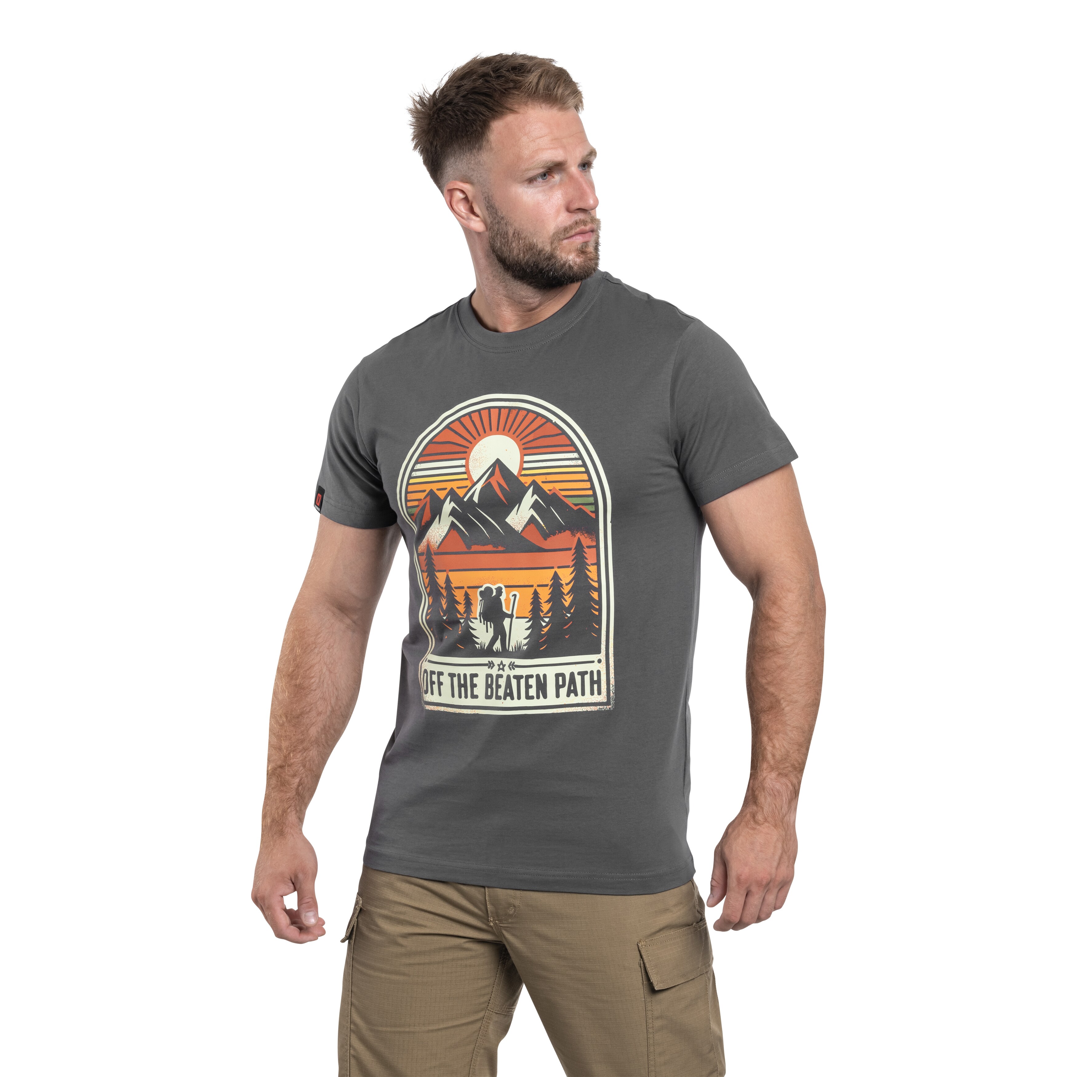 Voyovnik Off The Beaten Path T-shirt póló - Szürke
