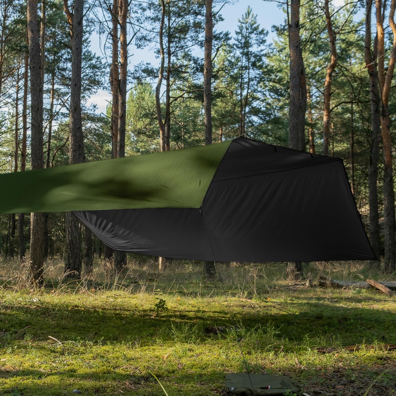 TigerWood Termo Tarp T2 túraponyva 4,5 x 4,5 m - Olive