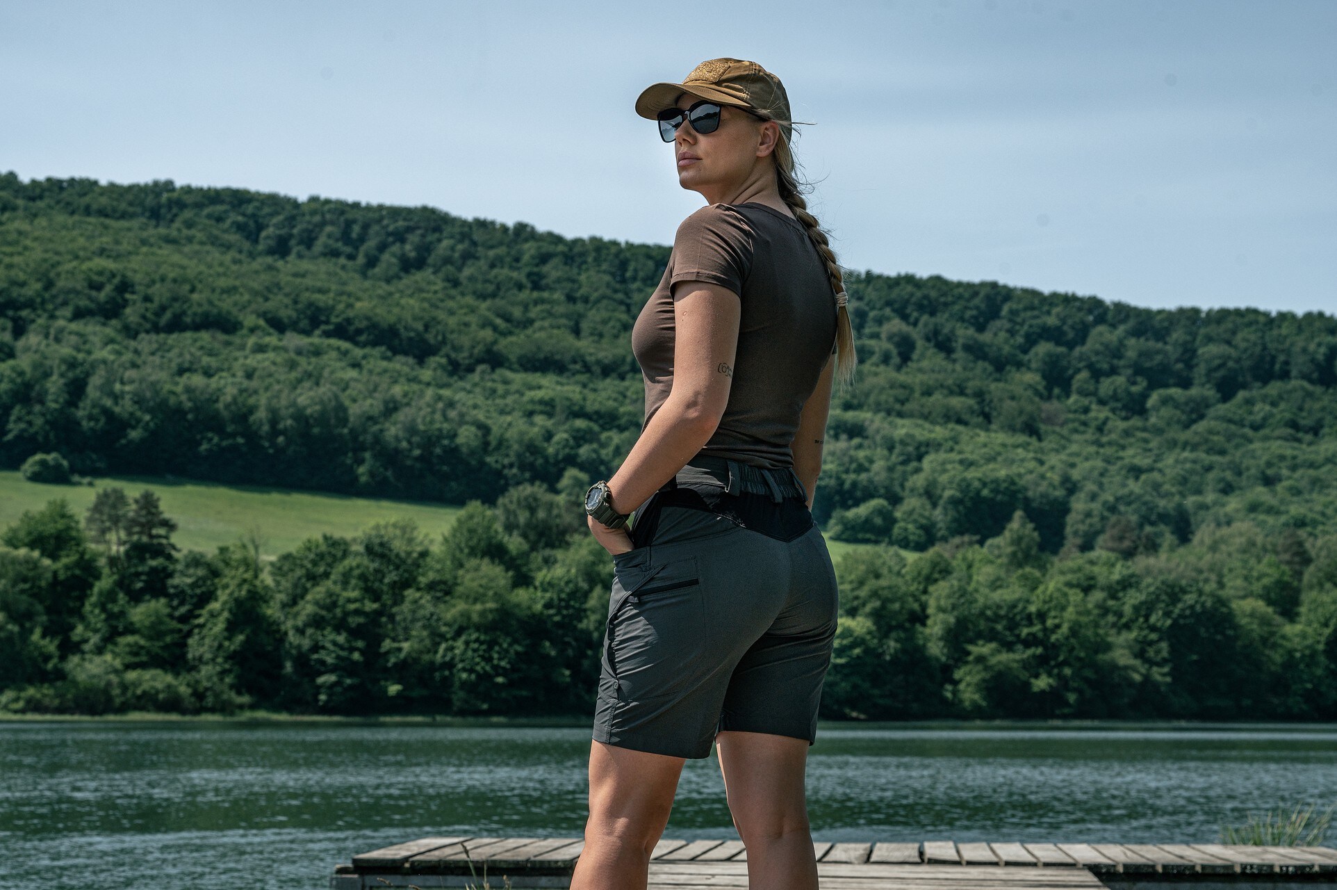 Helikon-Tex Slim T-shirt természetes pamutból készült női póló - Earth Brown