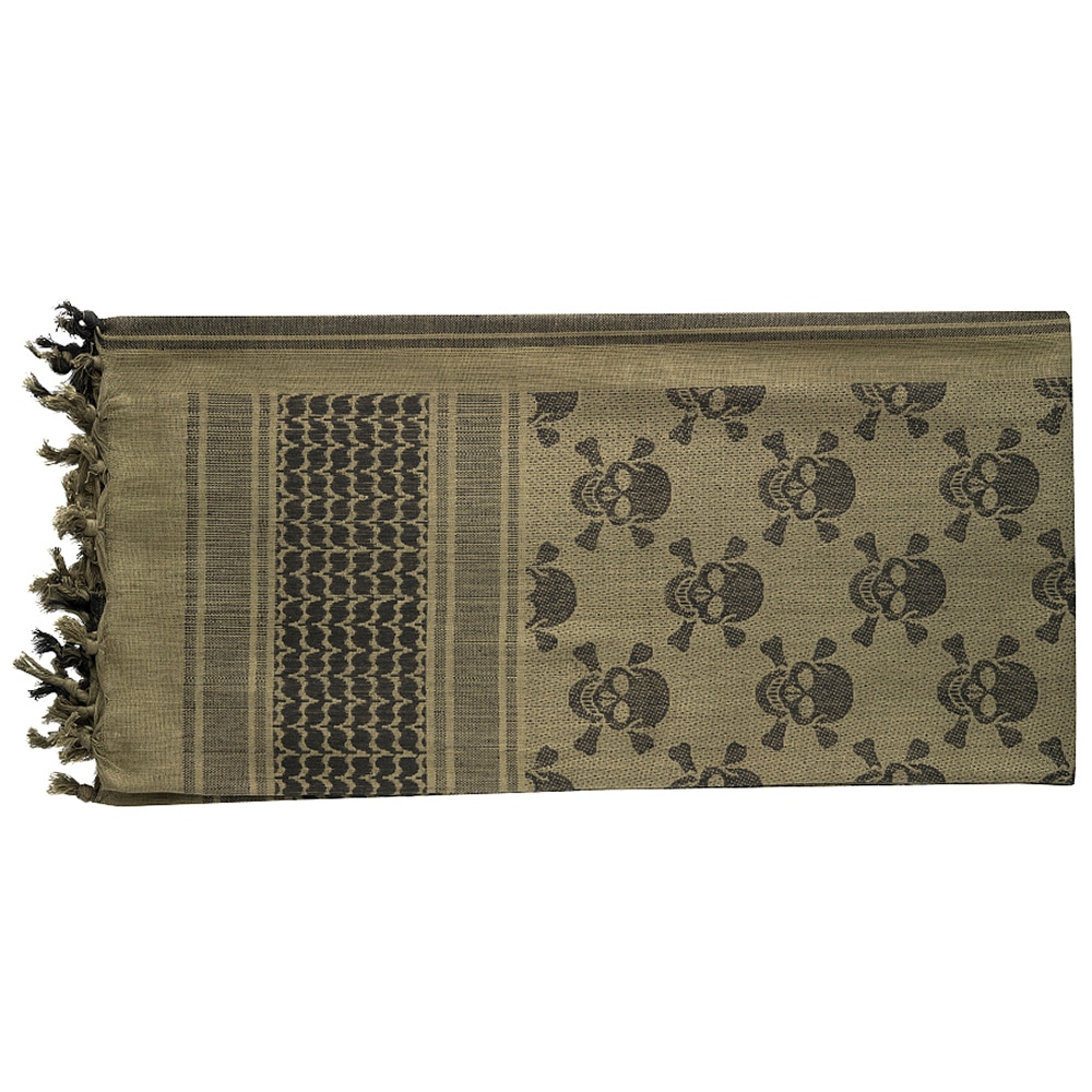 M-Tac Shemagh Pirate Skull védősál - Olive/Black