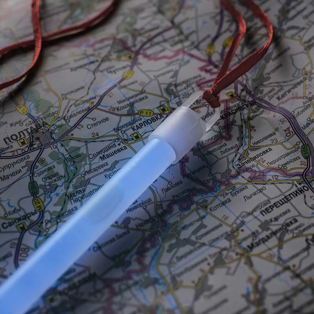 M-Tac taktikai lámpabot 1 x 15 cm - Kék