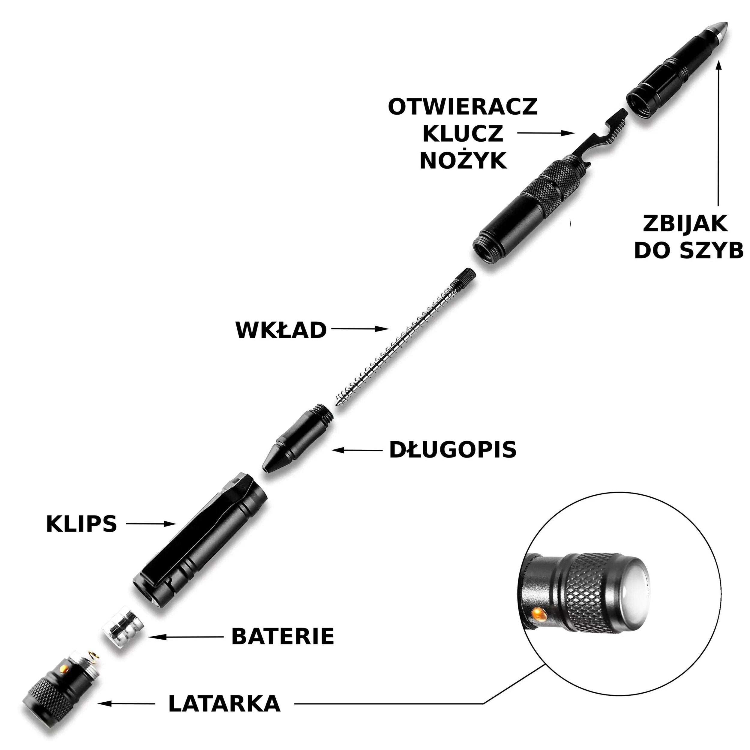 JB Tacticals taktikai toll 8 az 1-ben - Black
