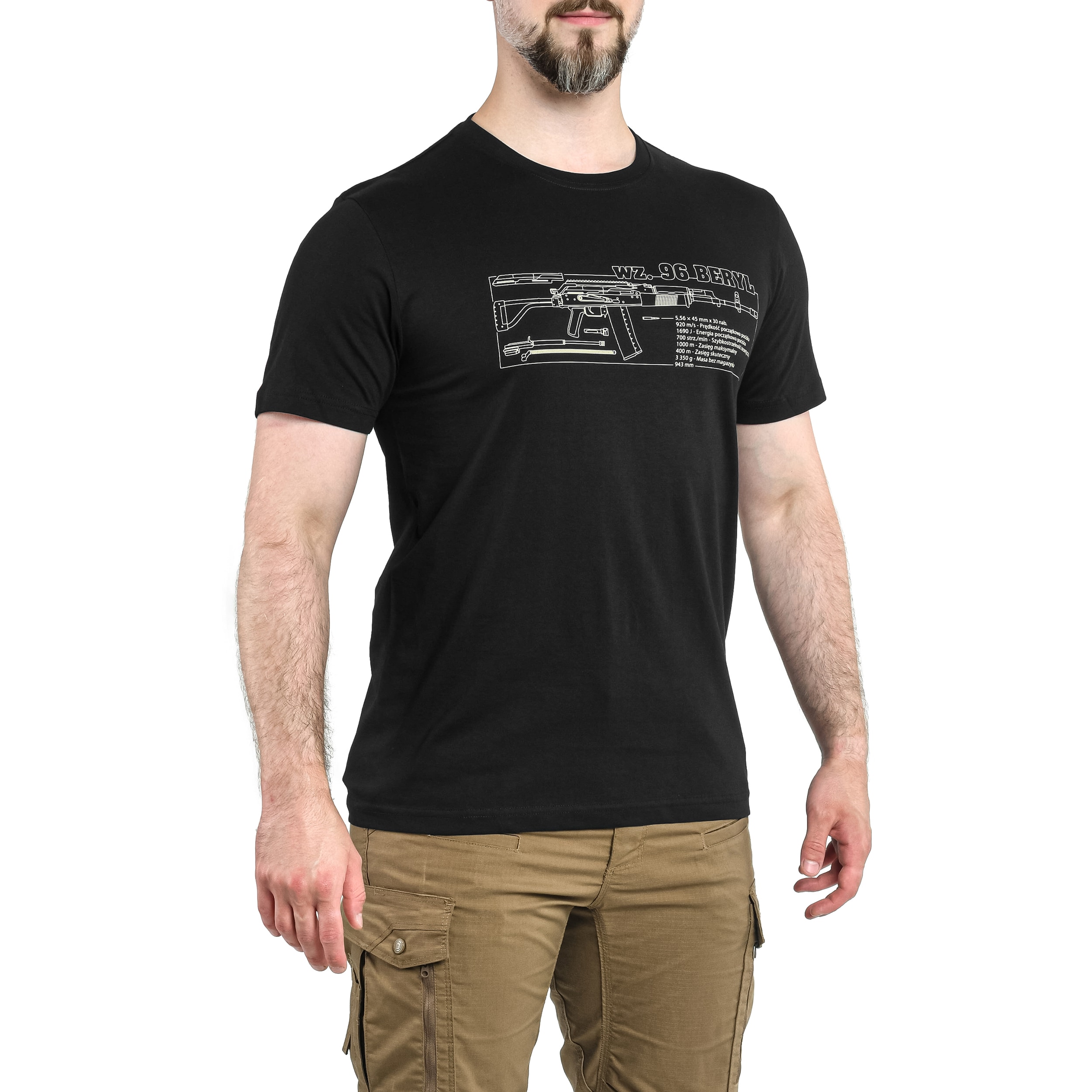 T-shirt wz. 96 Beryl póló - Black